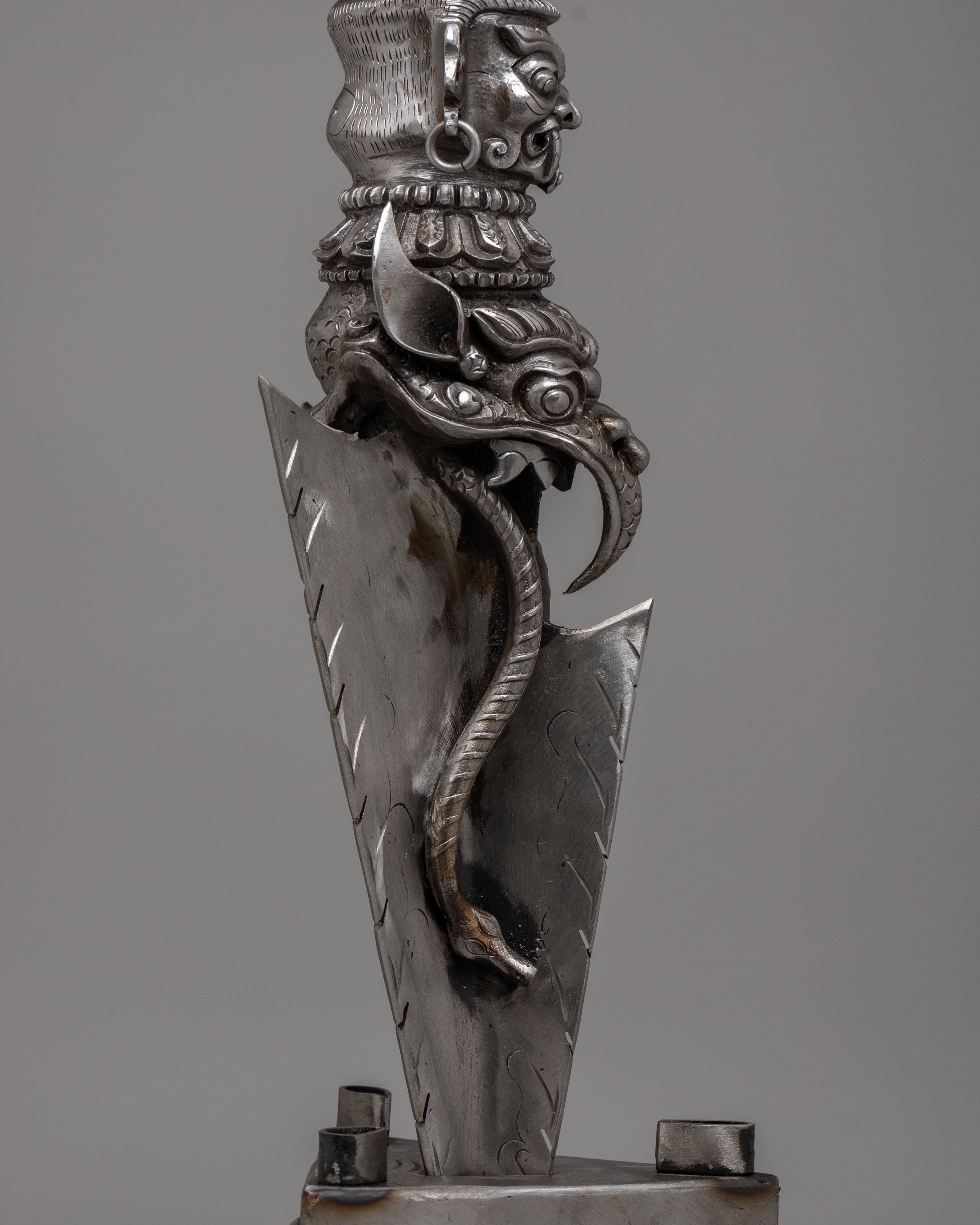 Traditional Tibetan Phurba Dagger | Sacred Ritual Tool for Spiritual Ceremonies