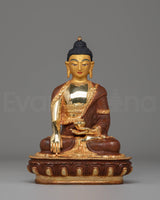 Handcrafted Golden Shakyamuni Buddha Statue