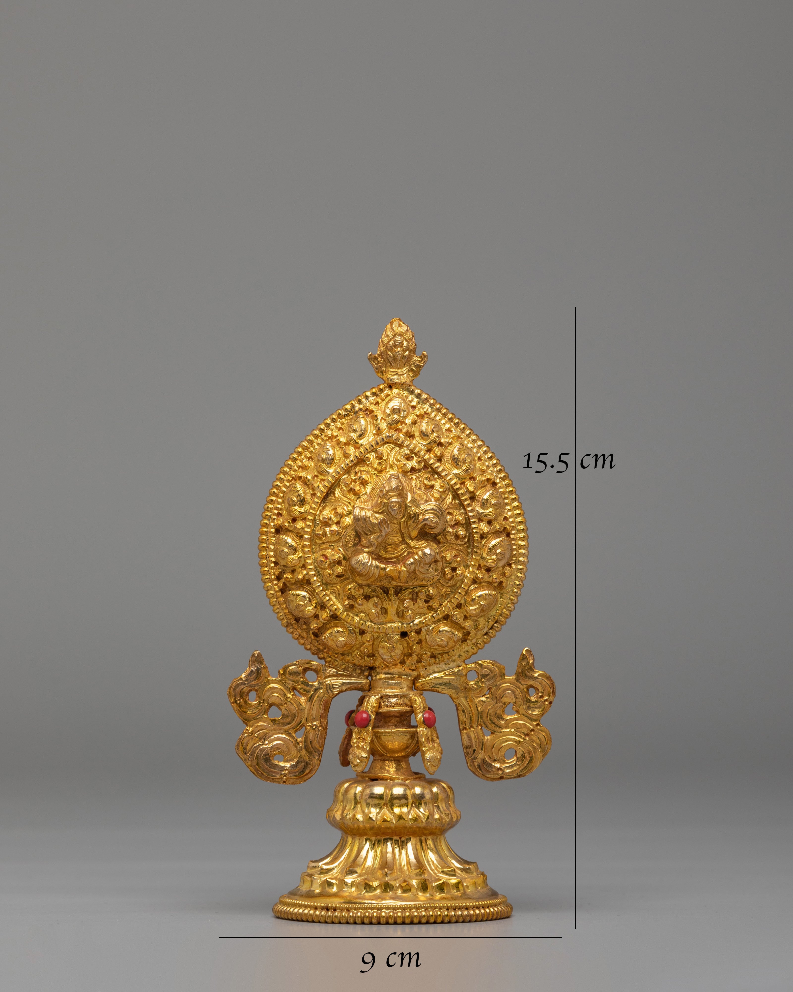 Chakravartin Possession Buddhist Symbol | Gold Plated Copper Chakravartin Set