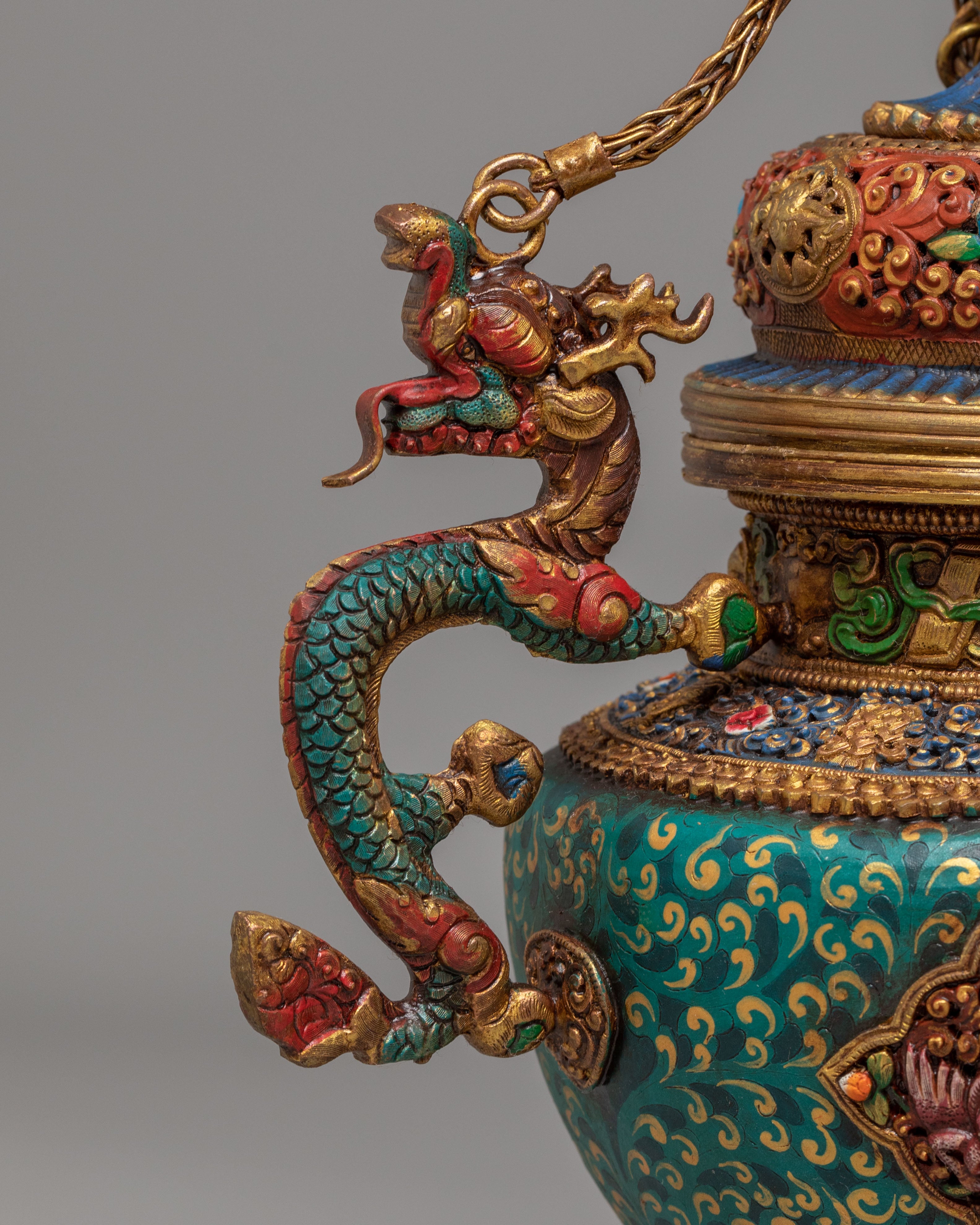 Traditional Handcrafted Incense Burner | Buddhist Ritual Incense Burner