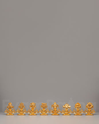 Buddhist Eight Auspicious Symbols Set 