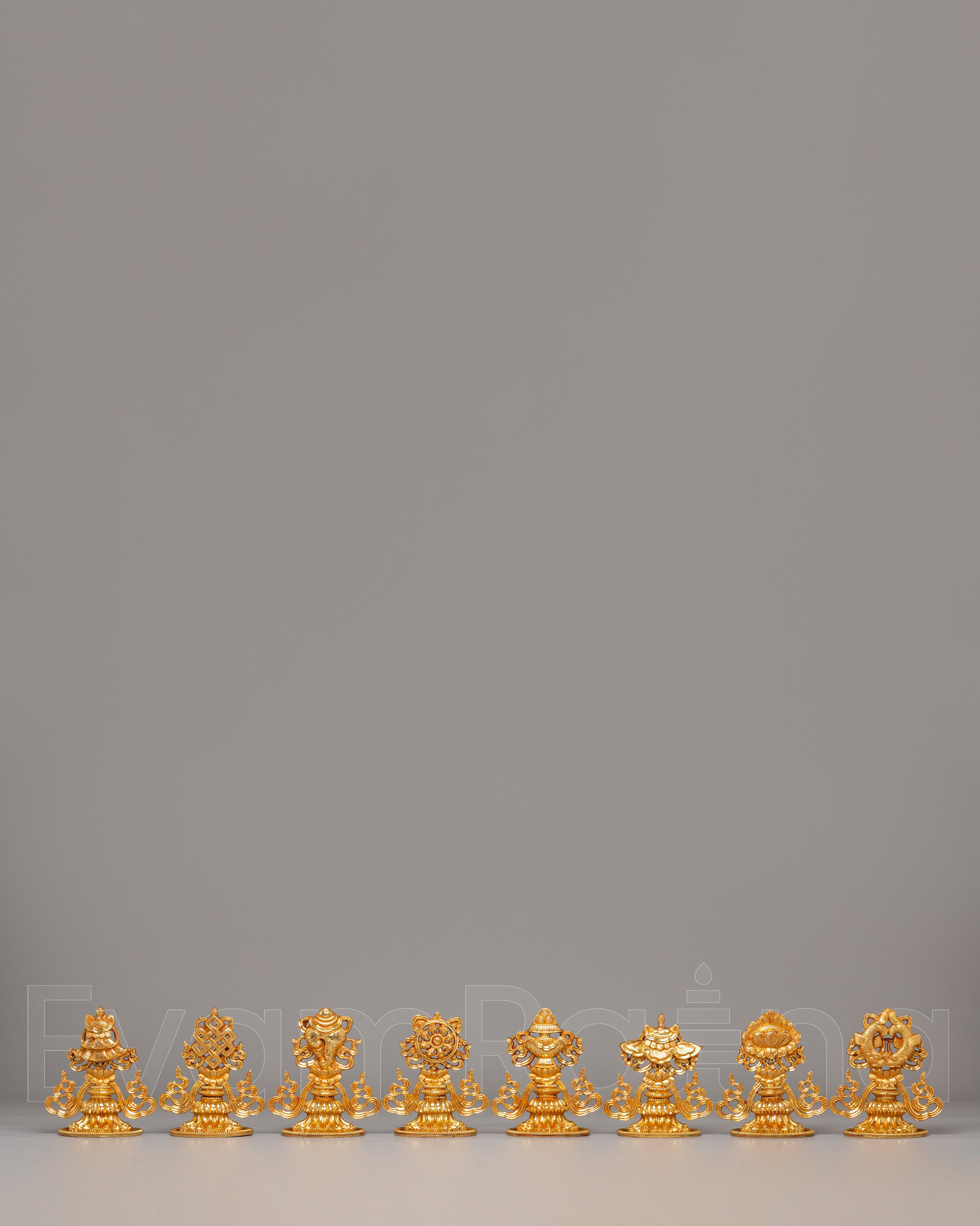 Buddhist Eight Auspicious Symbols Set 