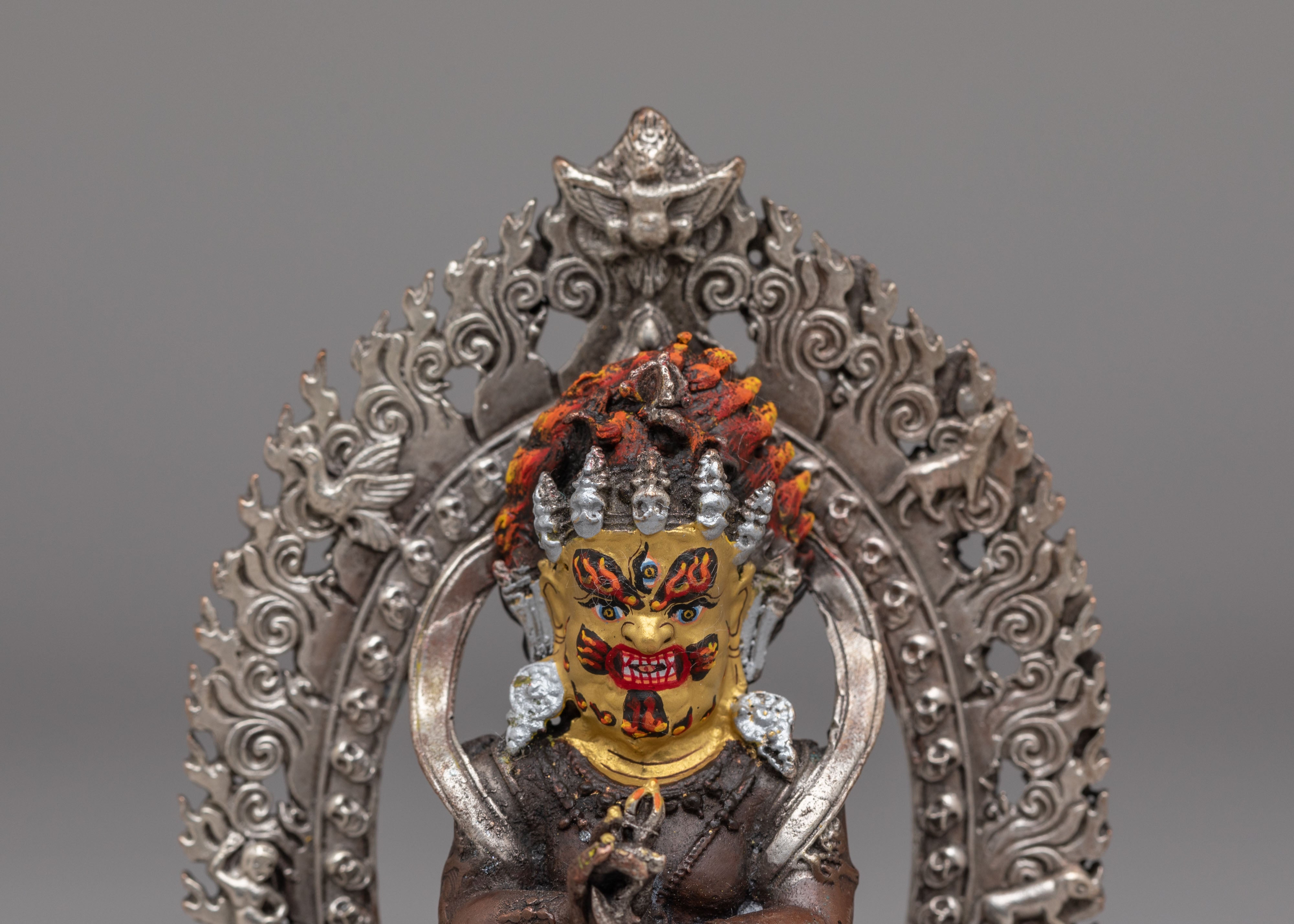 Sacred Mahakala Statue | Himalayan Artwork