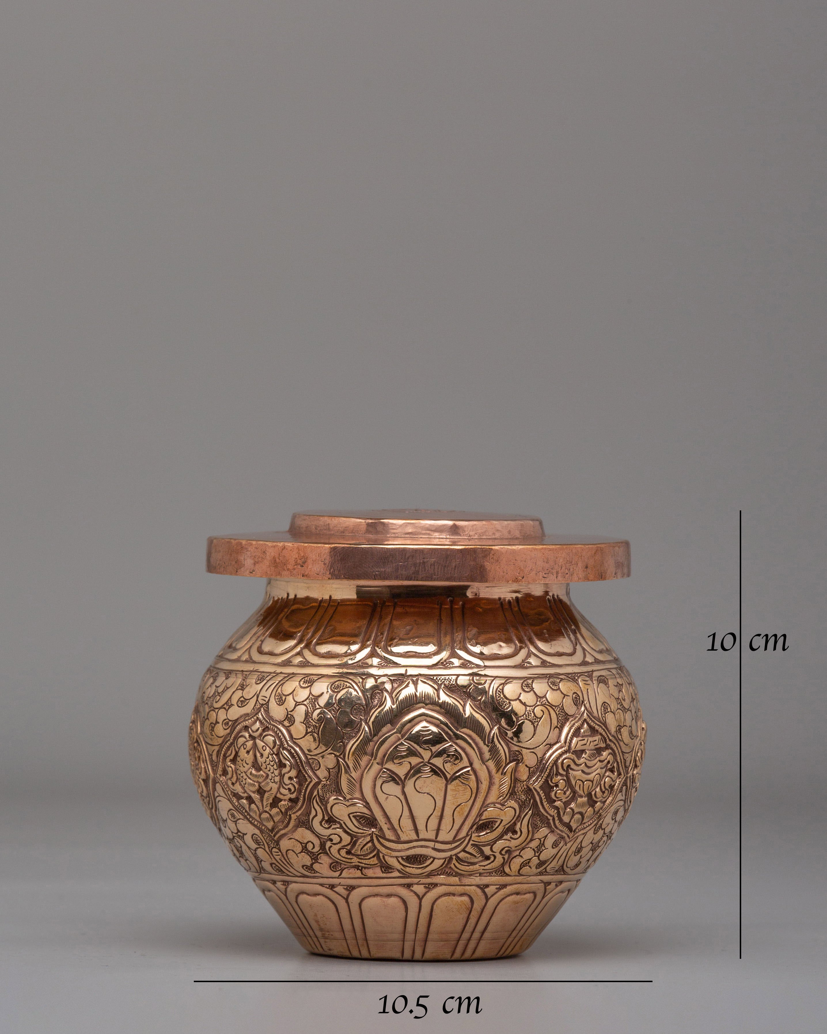 Ceremonial Kalash For Sacred Rituals | Copper Offering Vessel