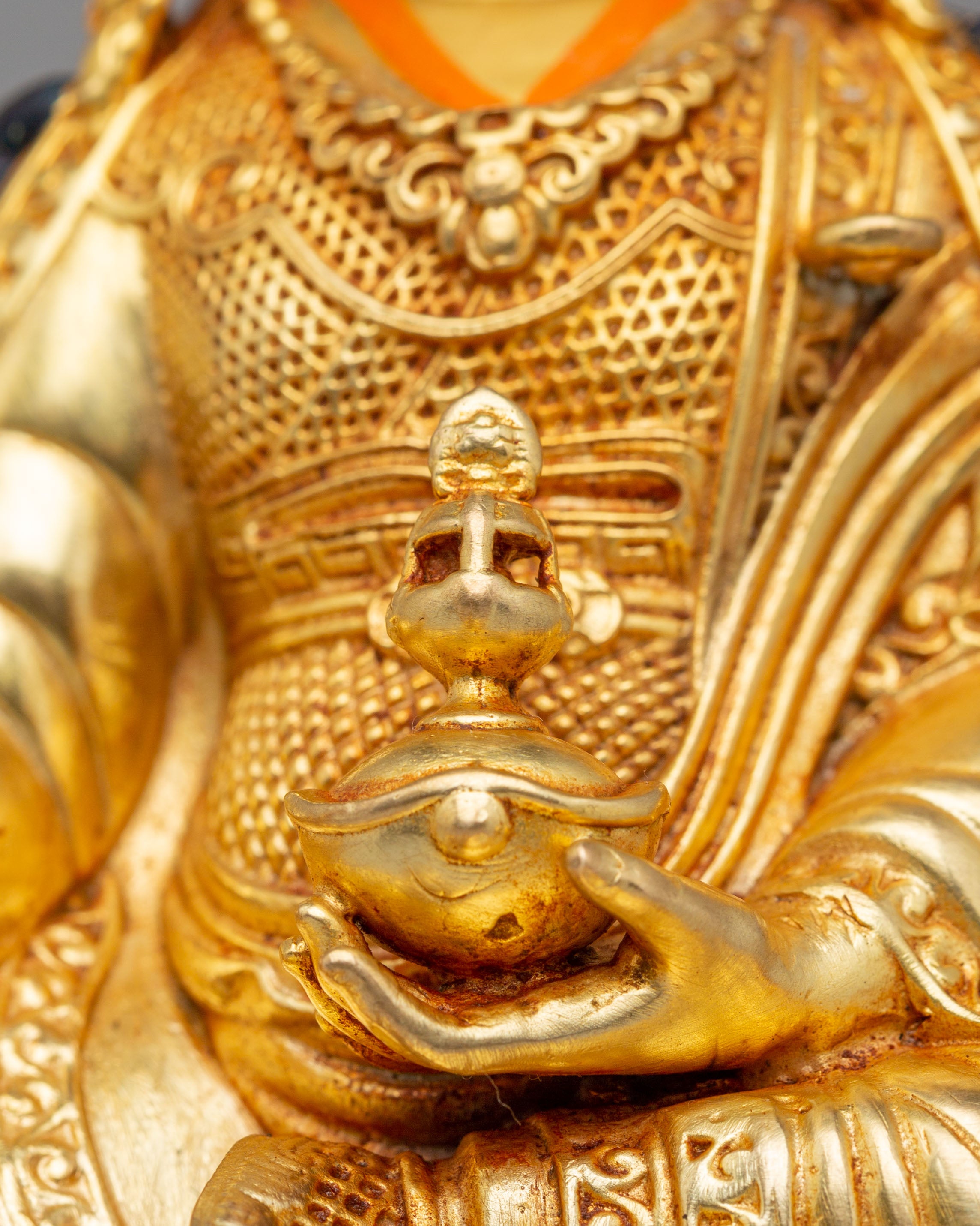 Handmade Buddha Dharma Sangha Statue Set | Tibetan Artwork