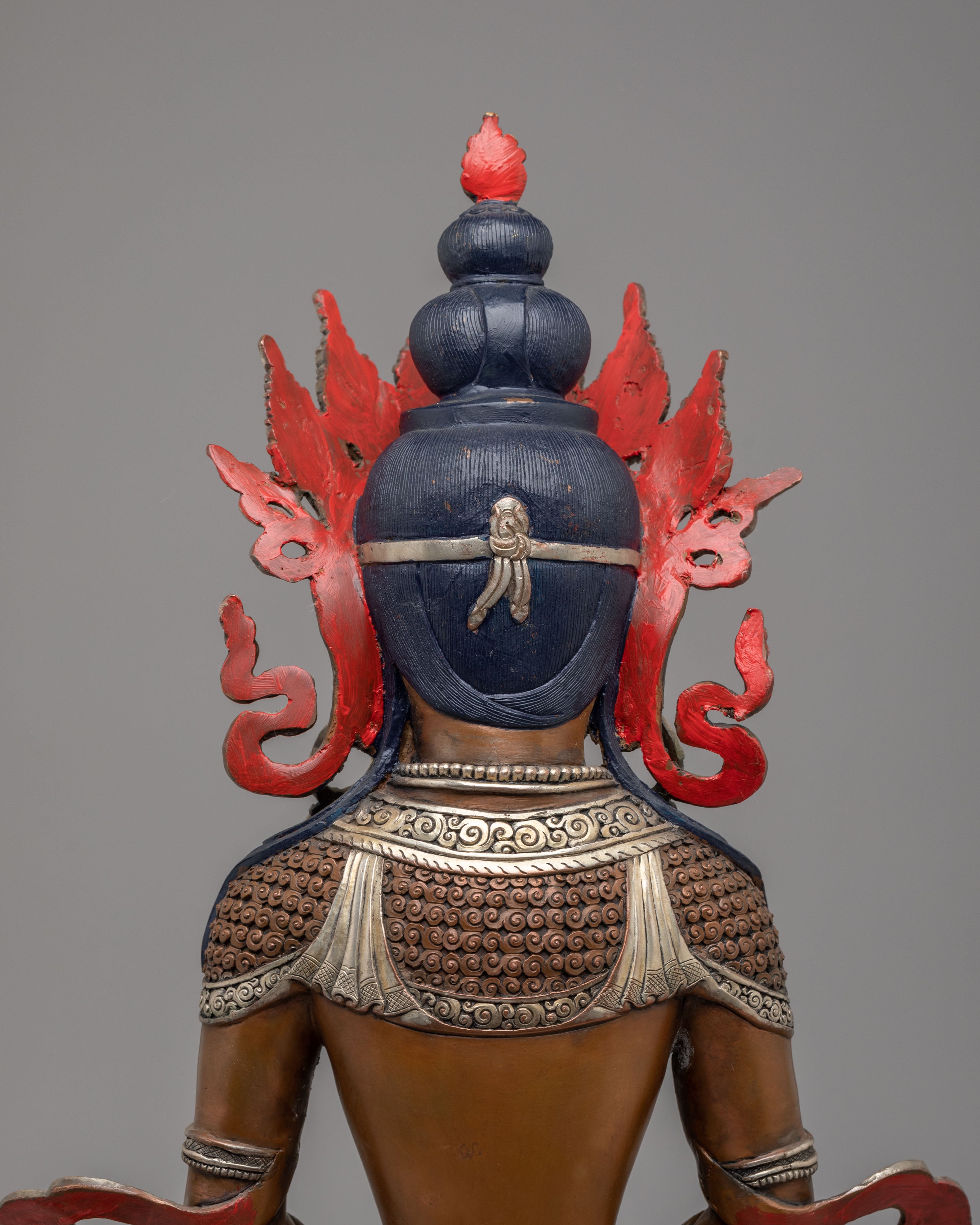 Divine Protection Amitayus Statue | Handcrafted Tibetan Deity Sculpture