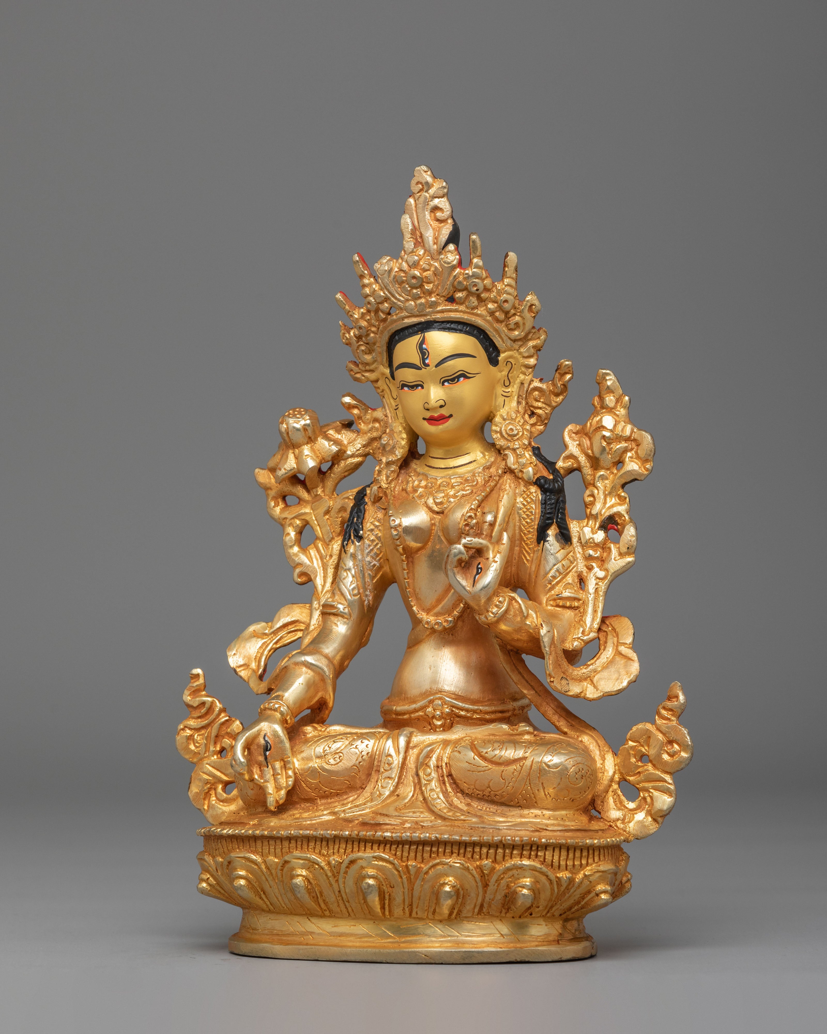 Spiritual White Tara Sculpture | Goddess of Compassion and Healing
