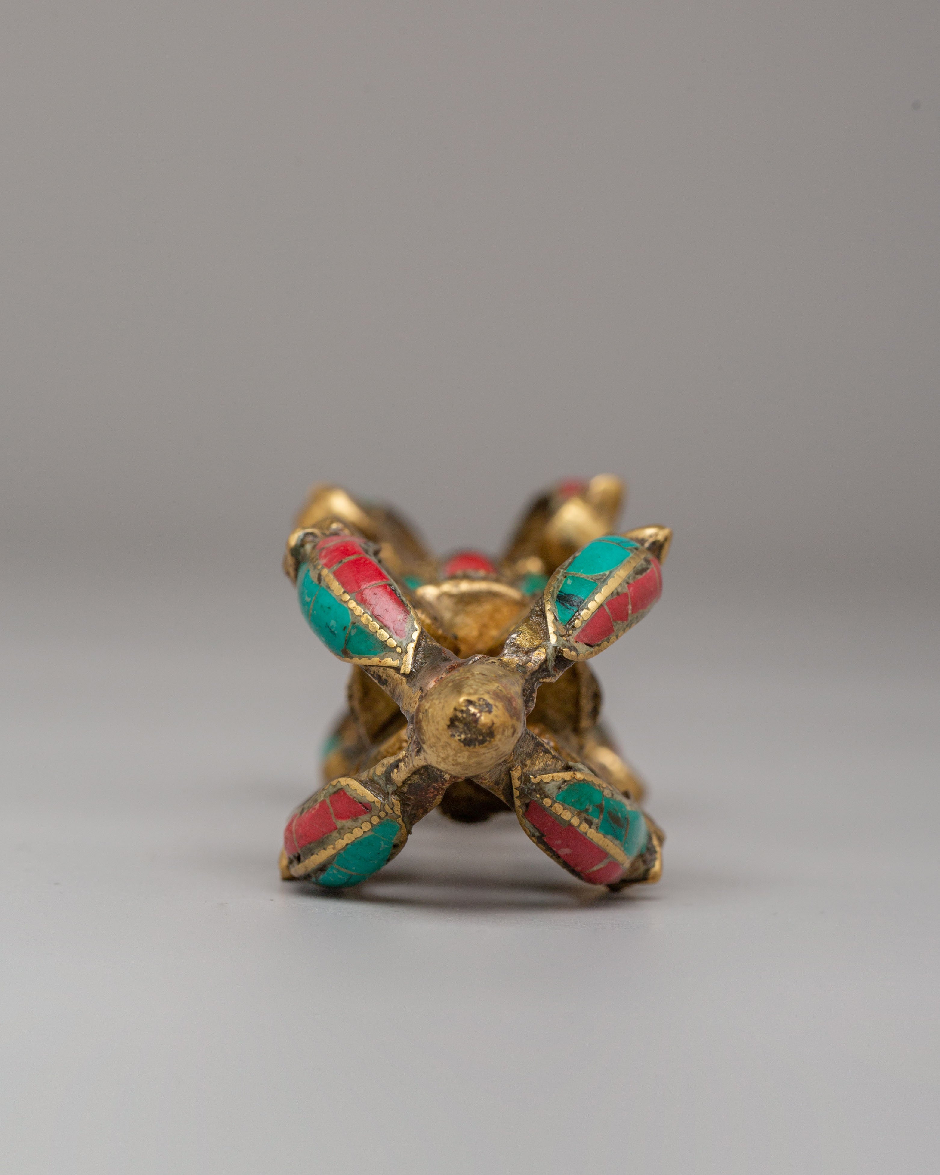Buddhist Ritual Gemstone Vajra | Tibetan Dorje Symbol of Spiritual Power