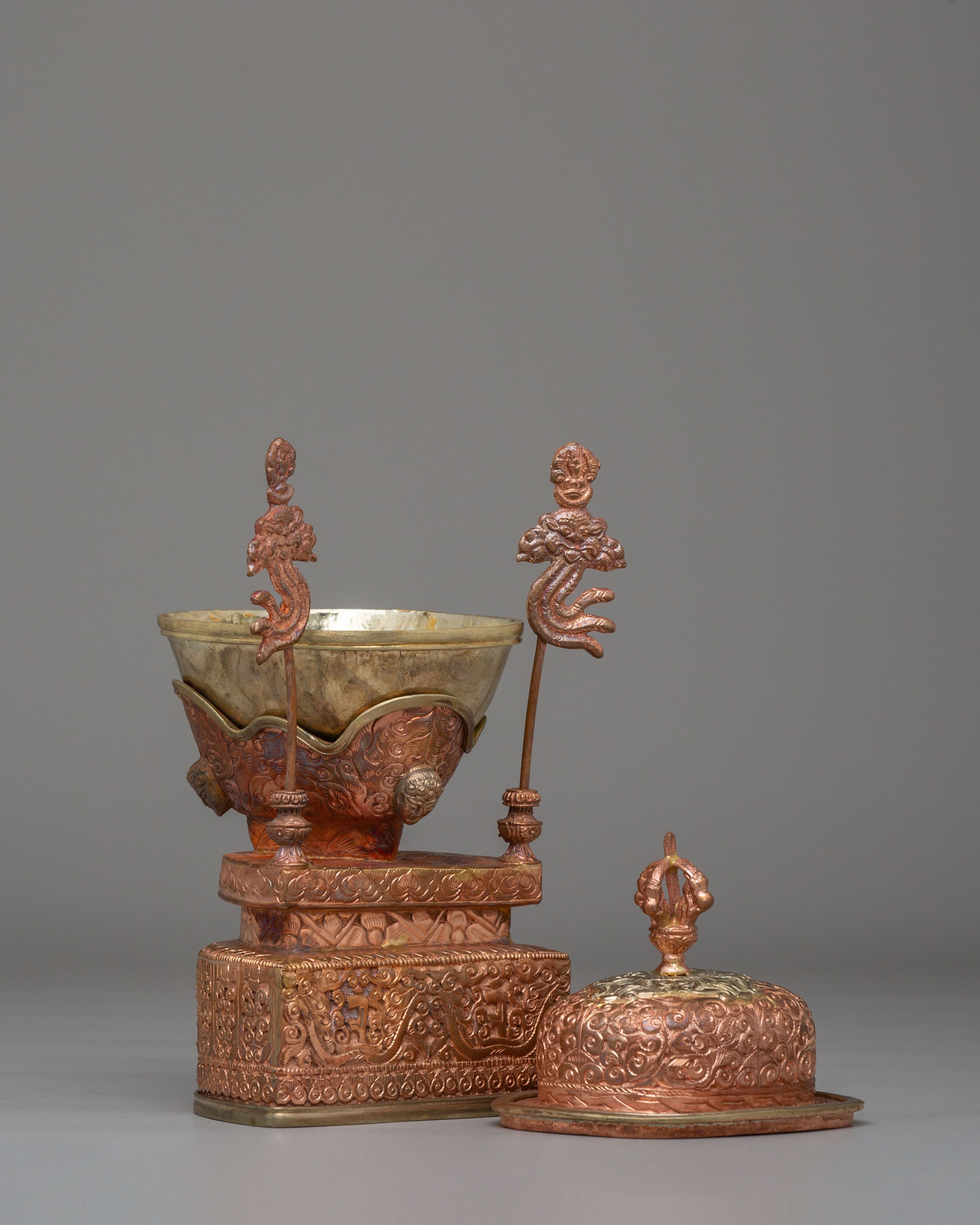 Handmade Kapala Set for Ritual | Tantric Offering Vessel