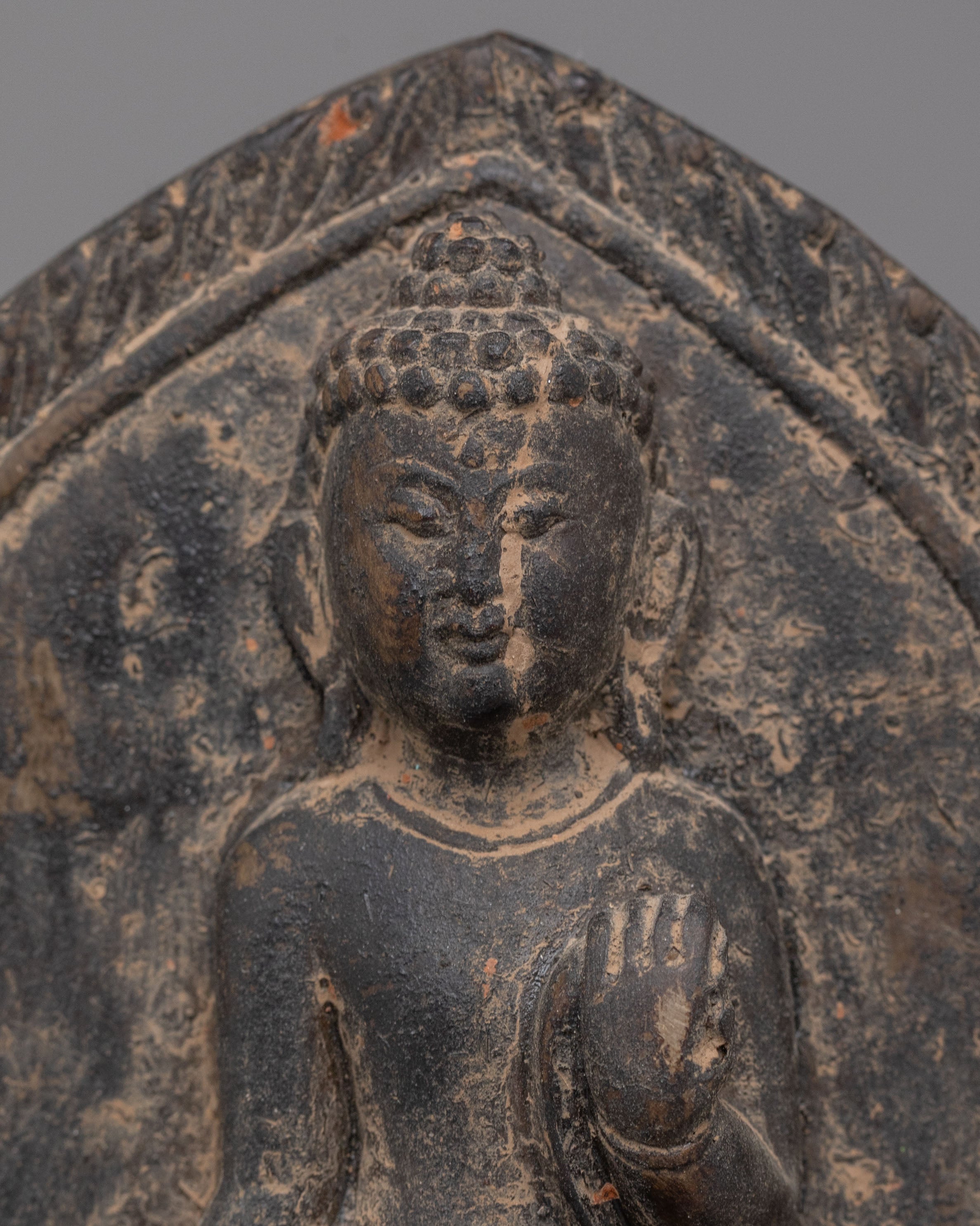 Dipankara Enlightenment Buddha Statue | Ancient Buddhist Stone Sculpture
