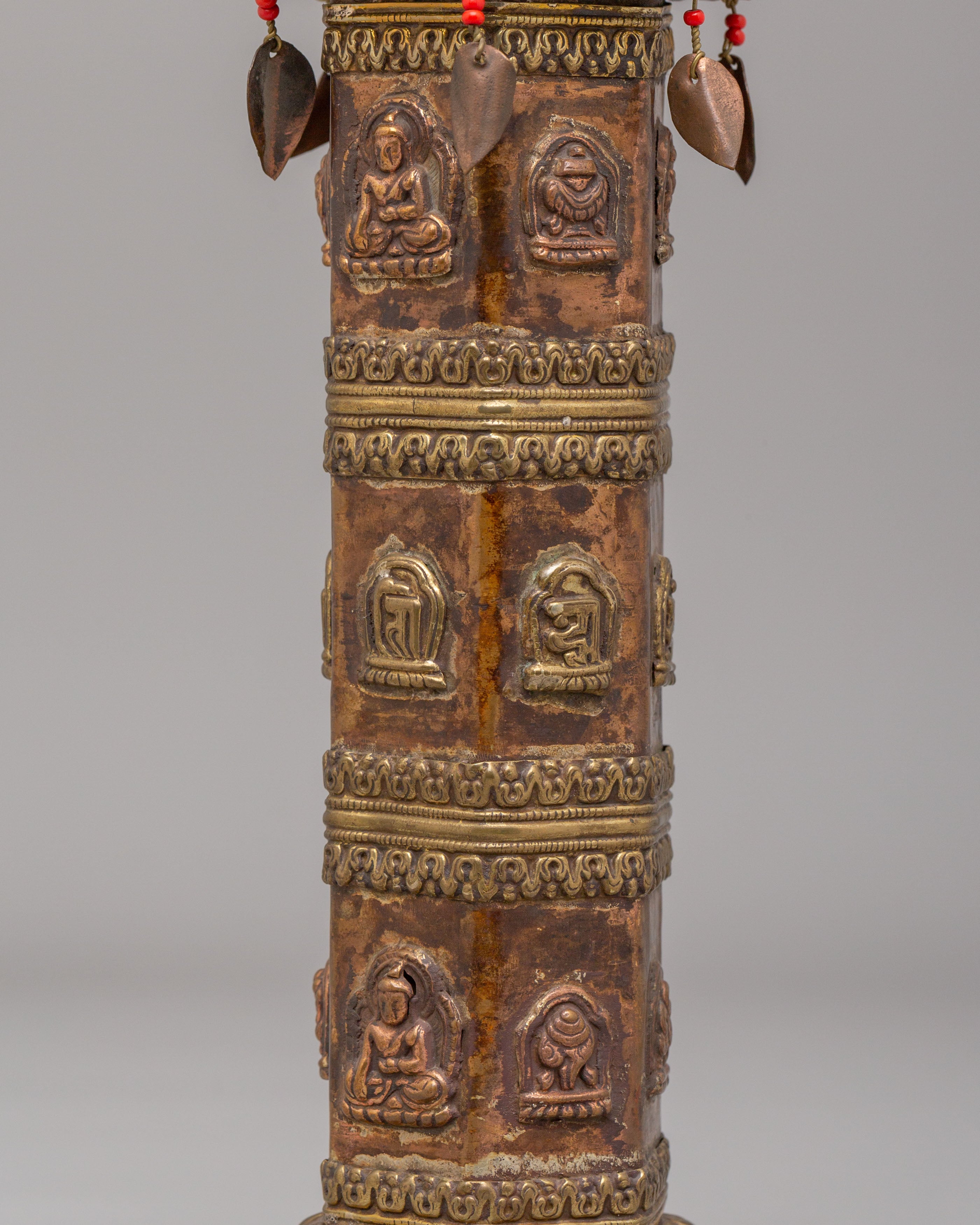 Sacred Buddhist Relief Incense Burner | Traditional Tibetan Ritual Burner