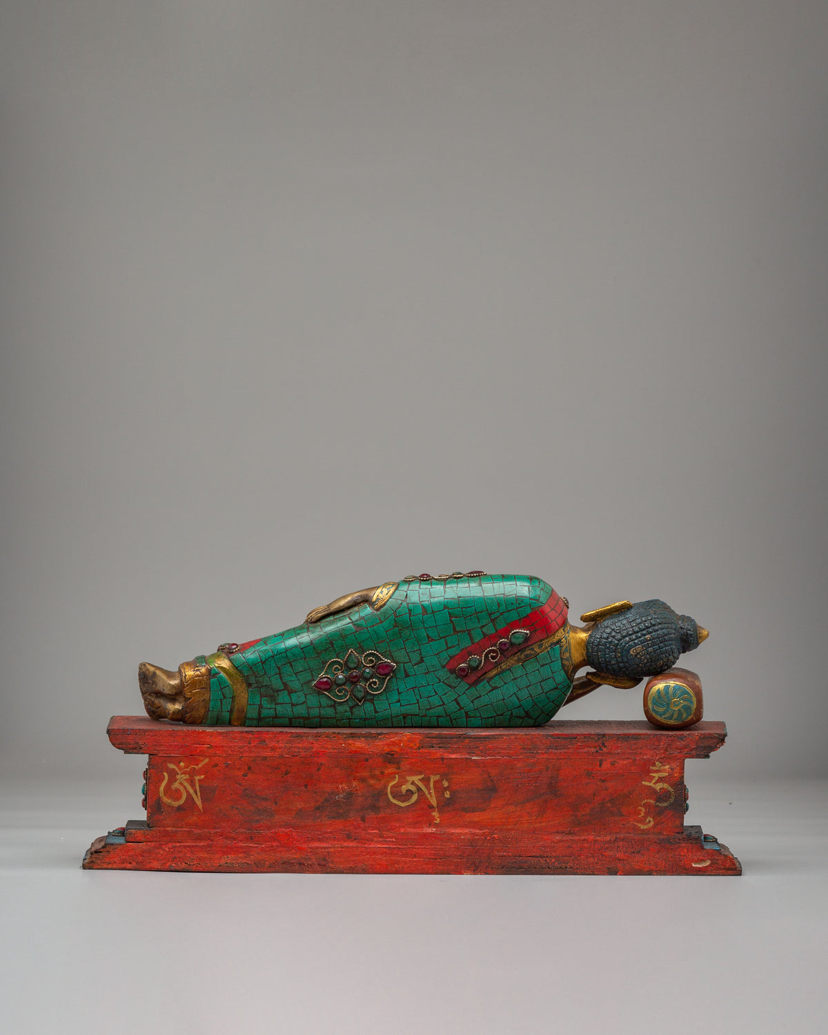 Handmade Reclining Buddha Statue | Bronze Buddhist Sculpture