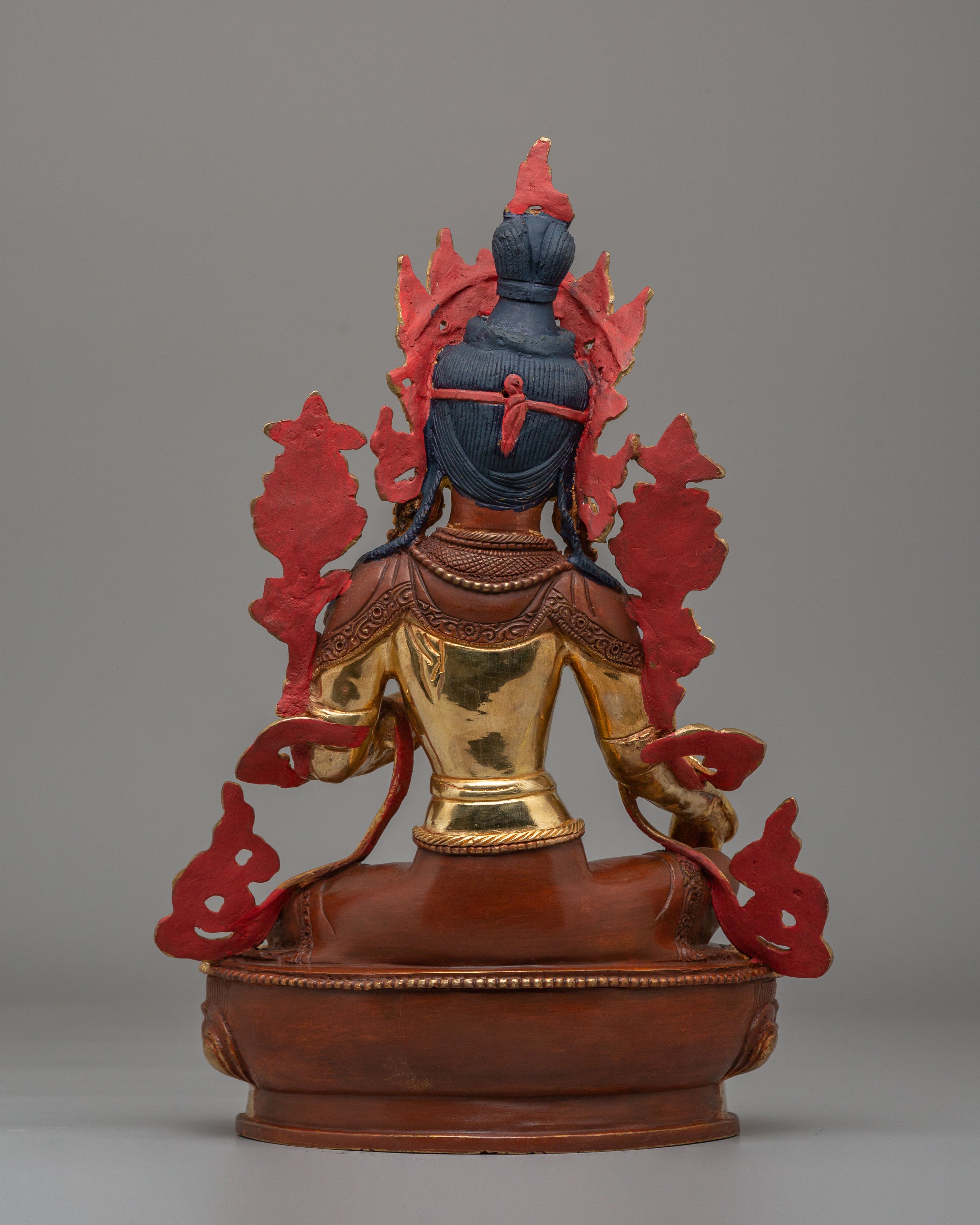 Spiritual Green Tara Protection Figure | Tibetan Statue for Meditation