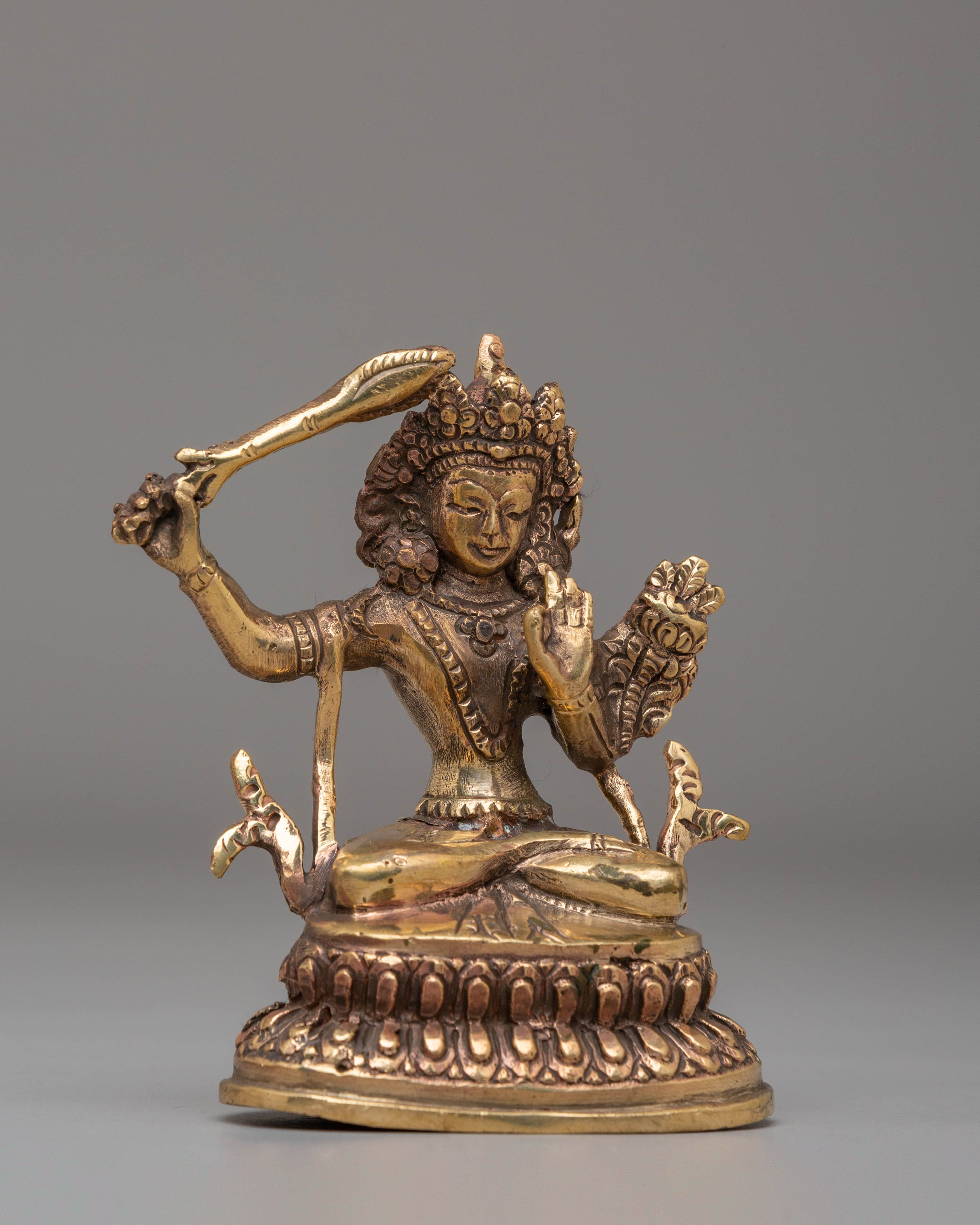 Sacred Manjushri Bodhisattva Statue | Tibetan Wisdom Deity