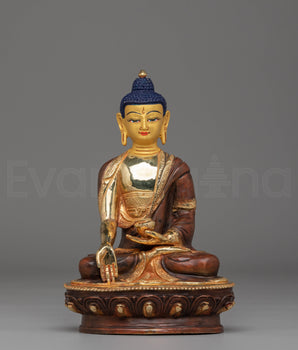 Handcrafted Ratnasambhava Statue for Decor | Buddhist Sculpture