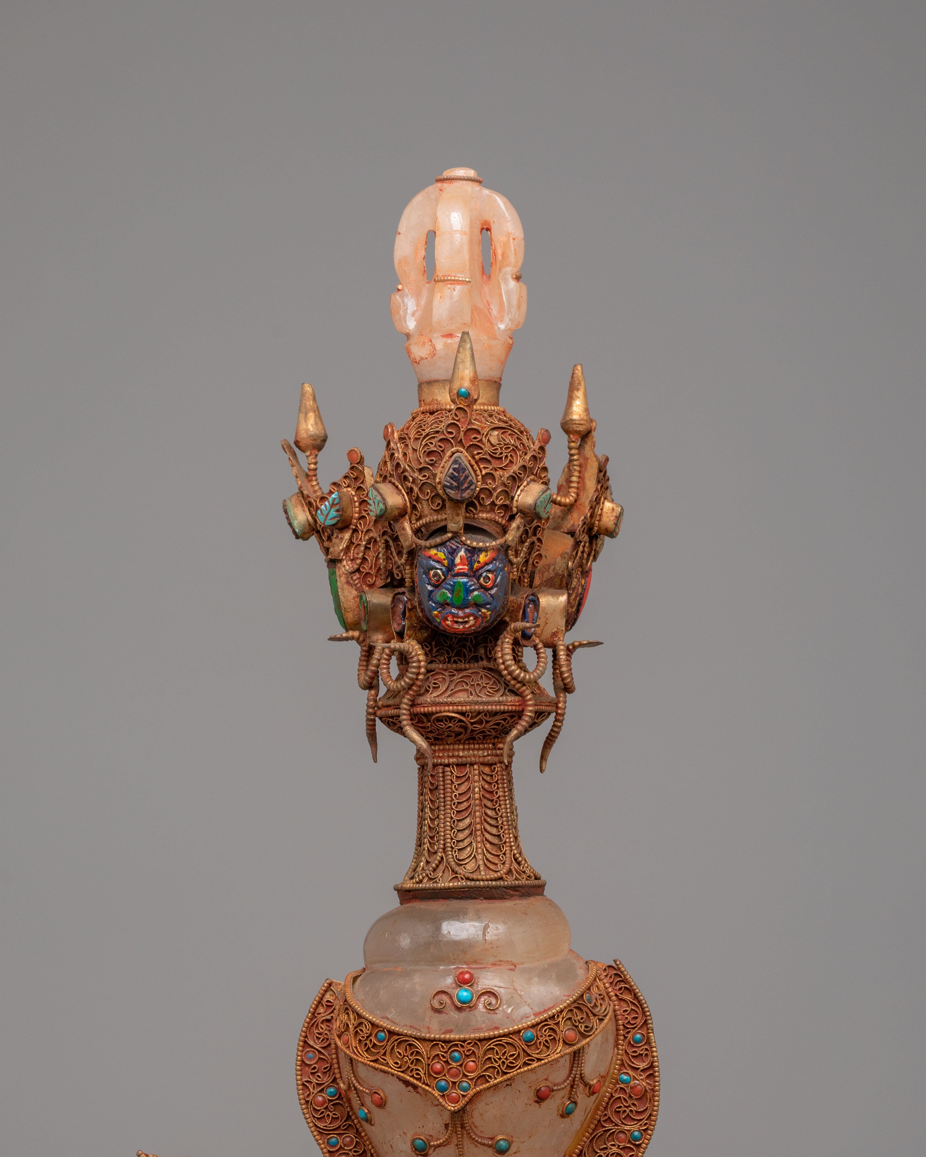 Crystal Tibetan Ritual Phurba | Symbolizing Power & Protection