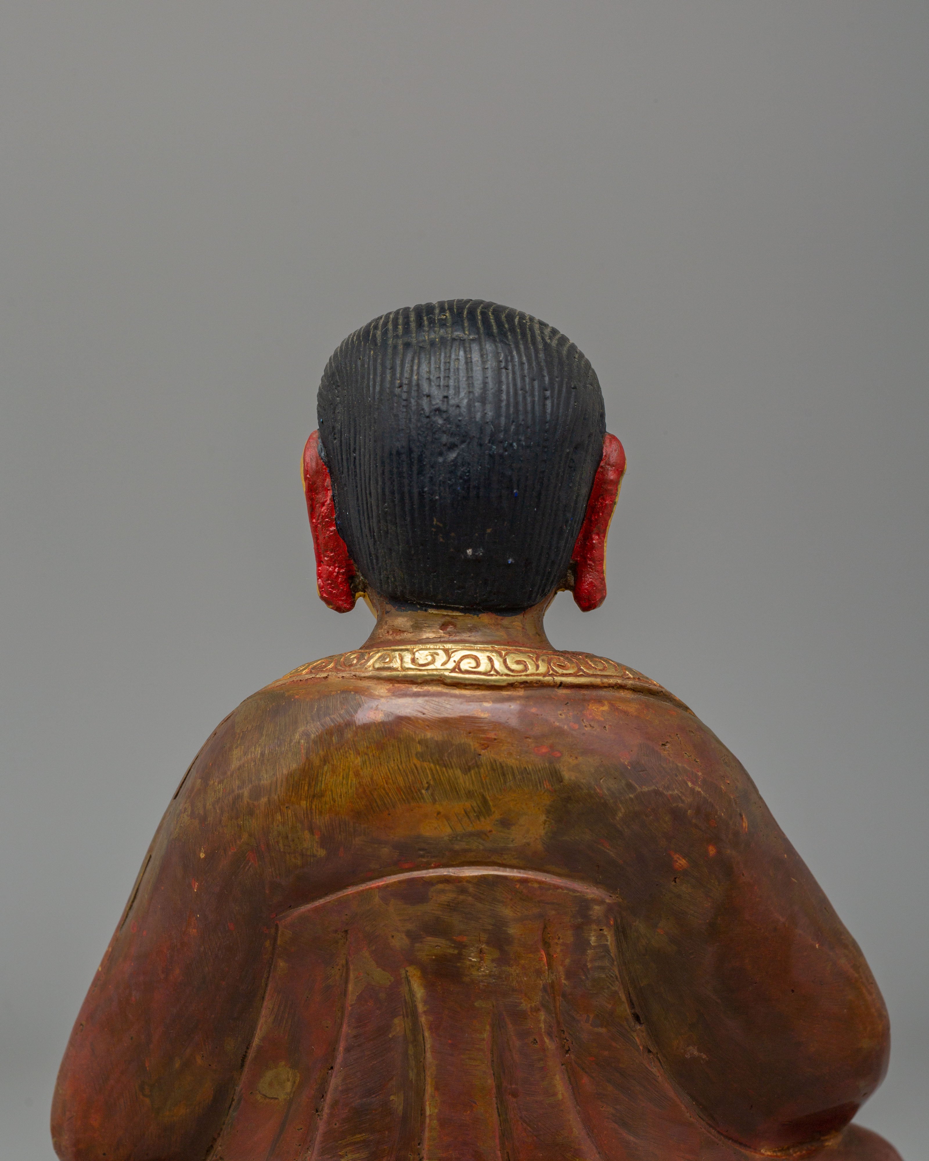 Traditional Buddhist Marpha Sculpture | 24K Gold Plated Copper Sculpture