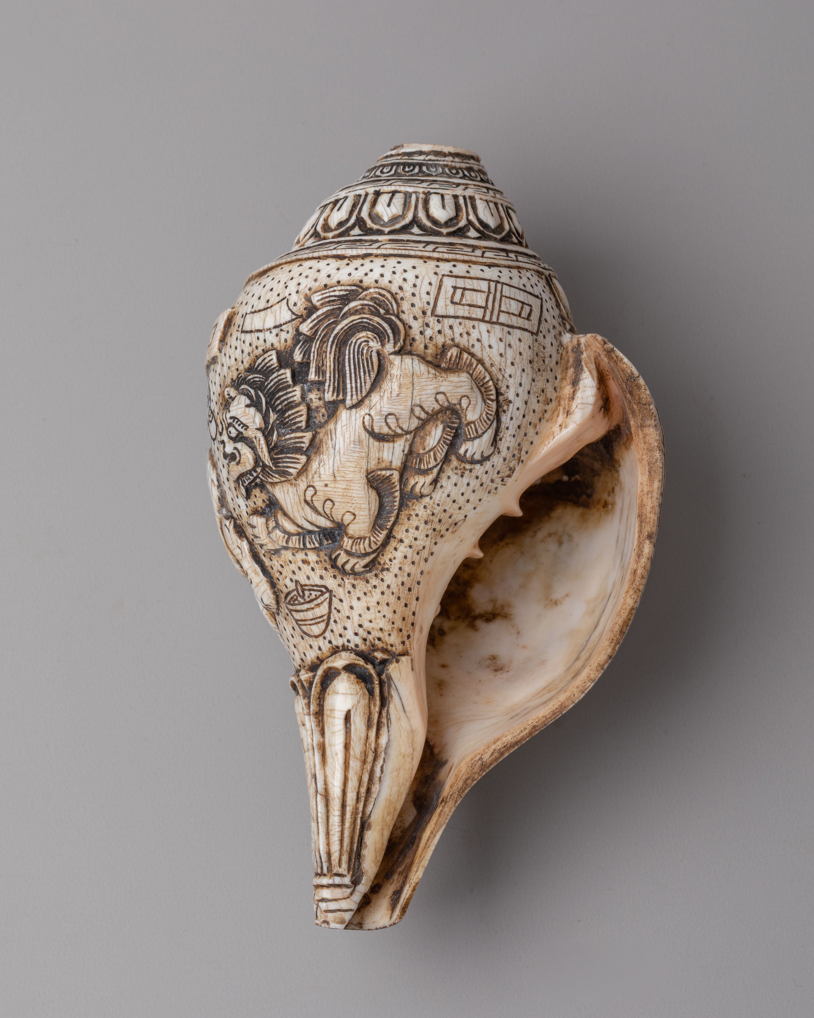 Traditional Ritual Conch | Tibetan Conch Shell for Ceremonies & Meditation