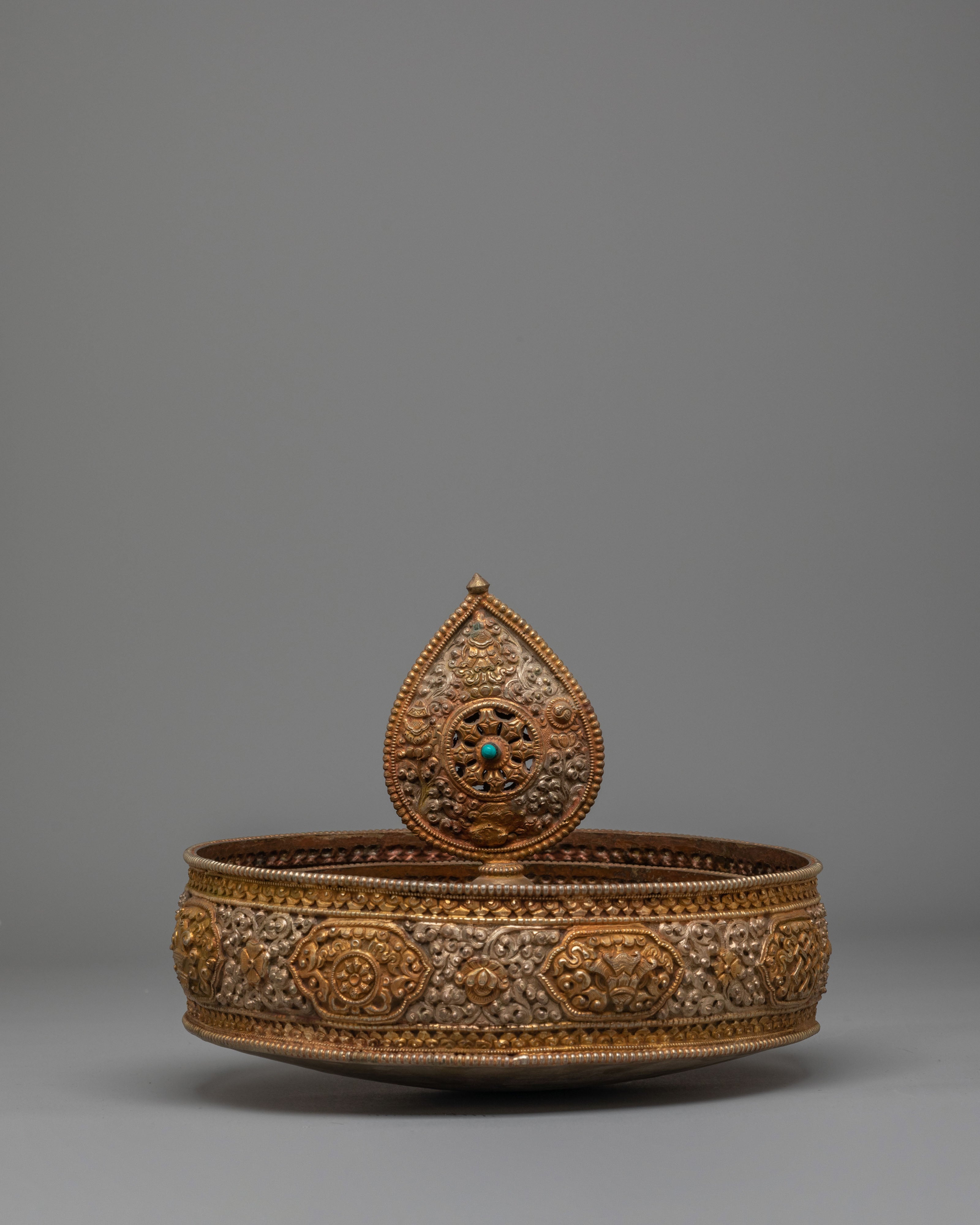 Handcrafted Altar Mandala | Sacred Vajrayana Ritual Object