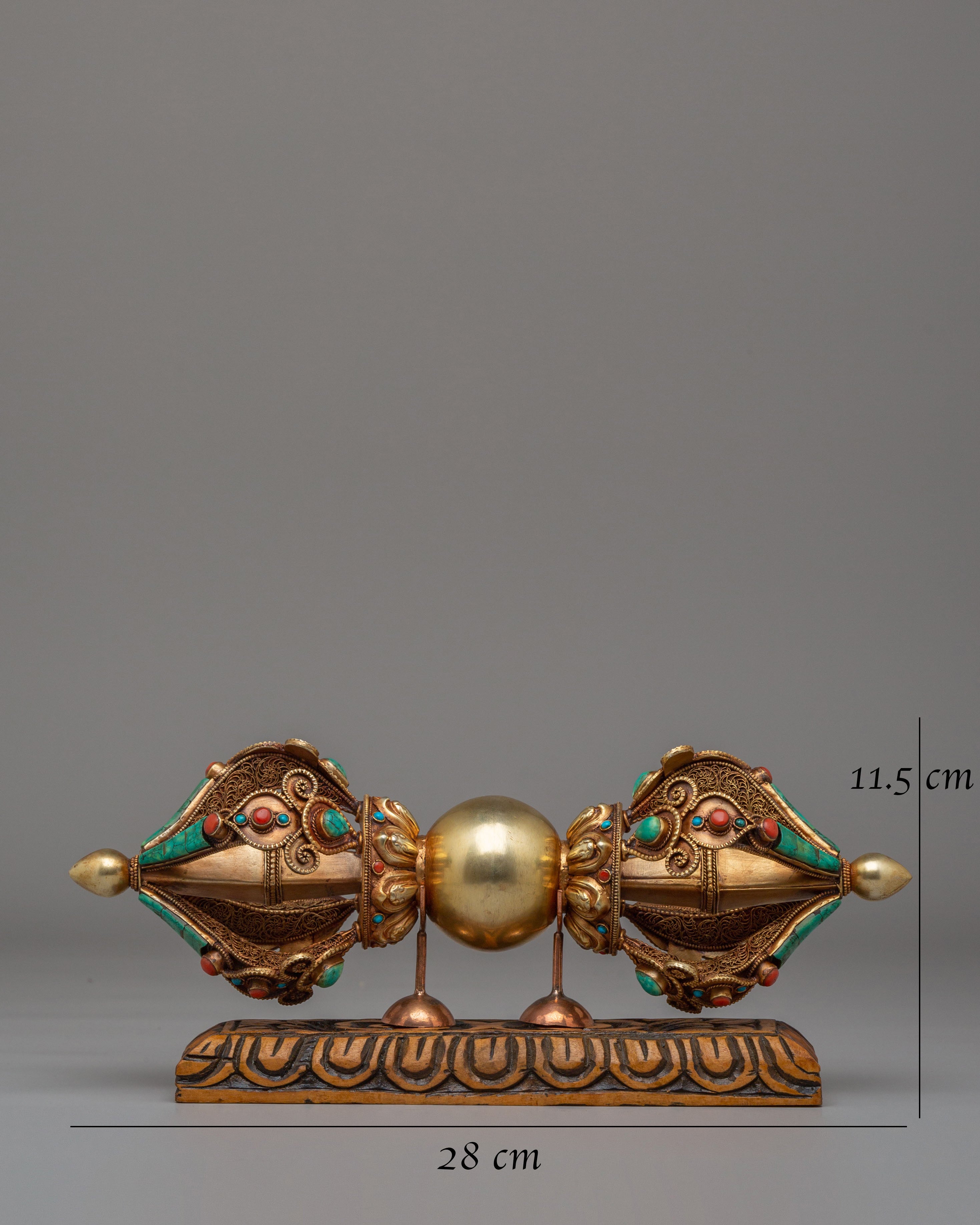 Buddhist Shrine Vajra With Stand | Symbol of Protection & Strength