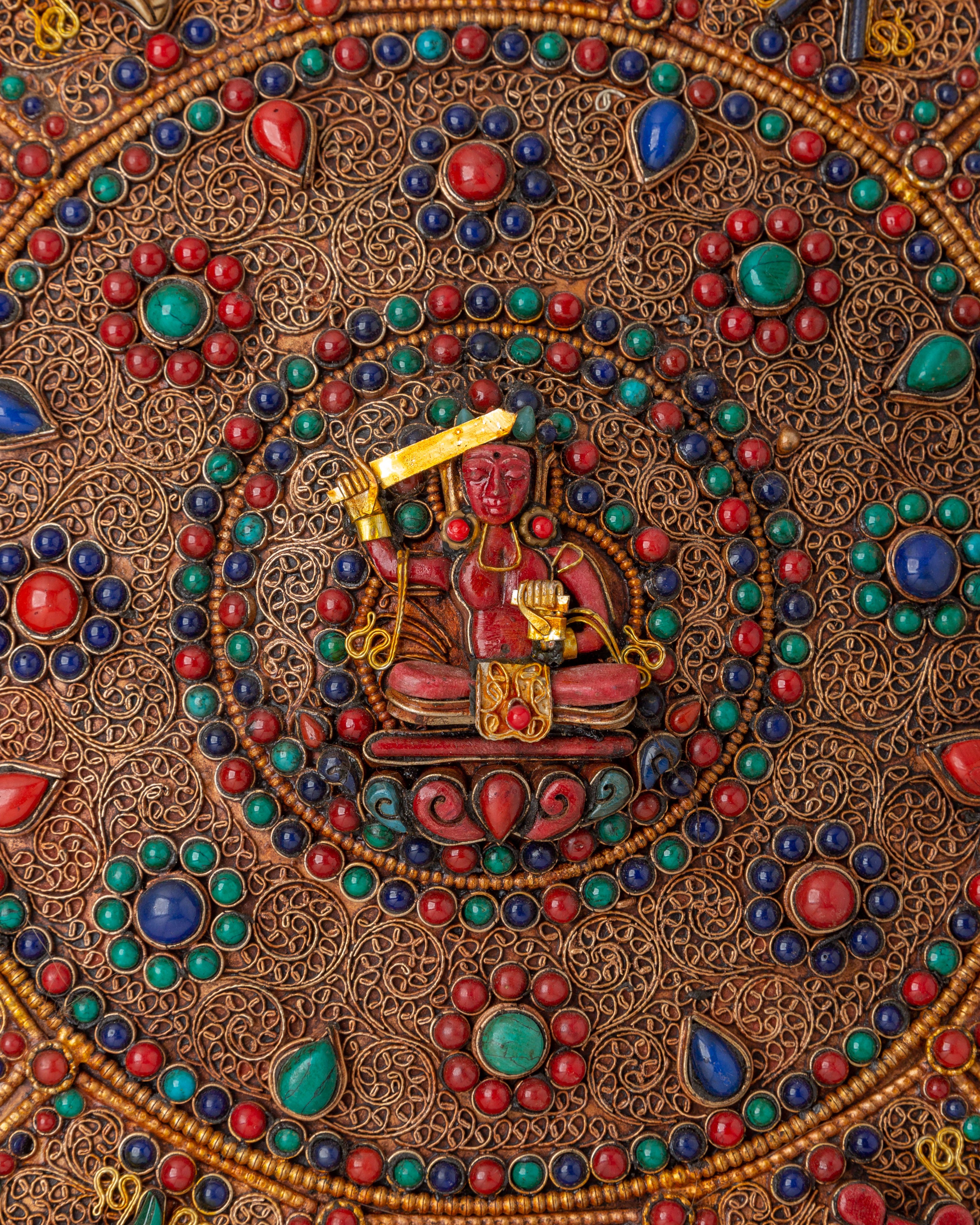 Manjushri Mandala Wall Hanging | Sacred Tibetan Artwork