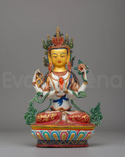 Bodhisattva four-armed Chenrezig statue 