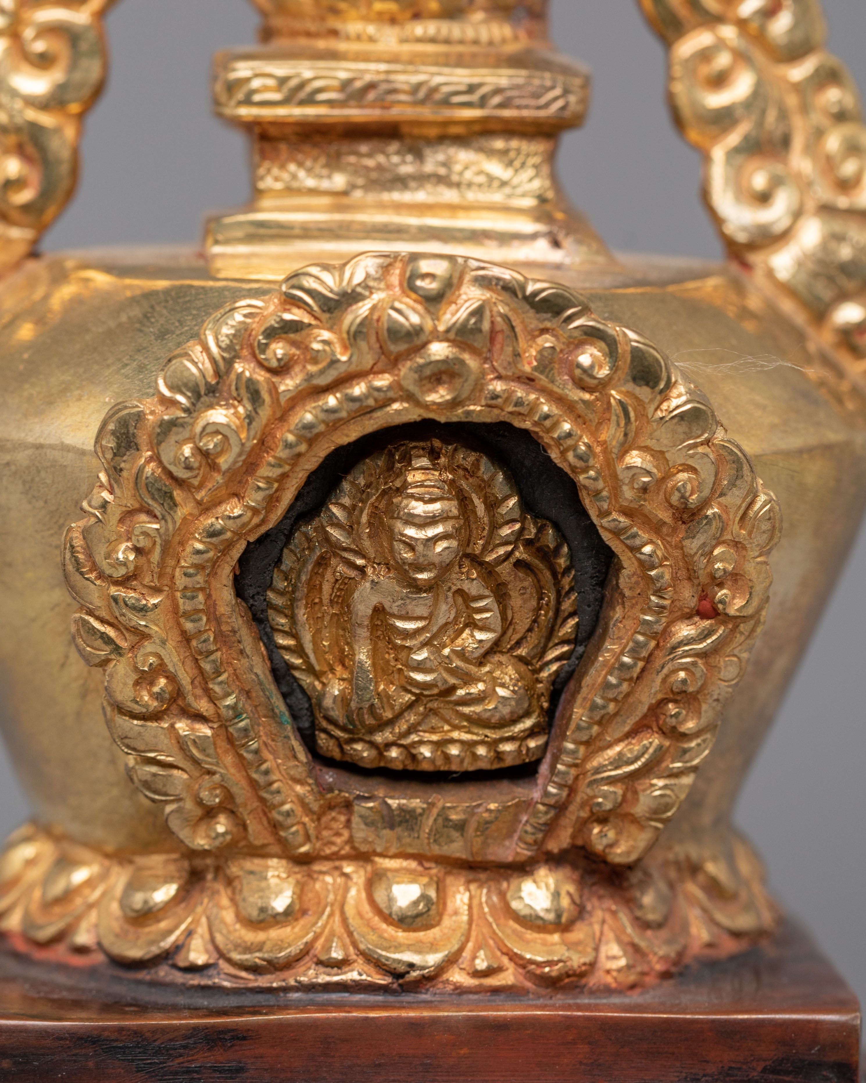 Shakyamuni Buddha Stupa for Altar | Sacred Tibetan Stupa for Meditation