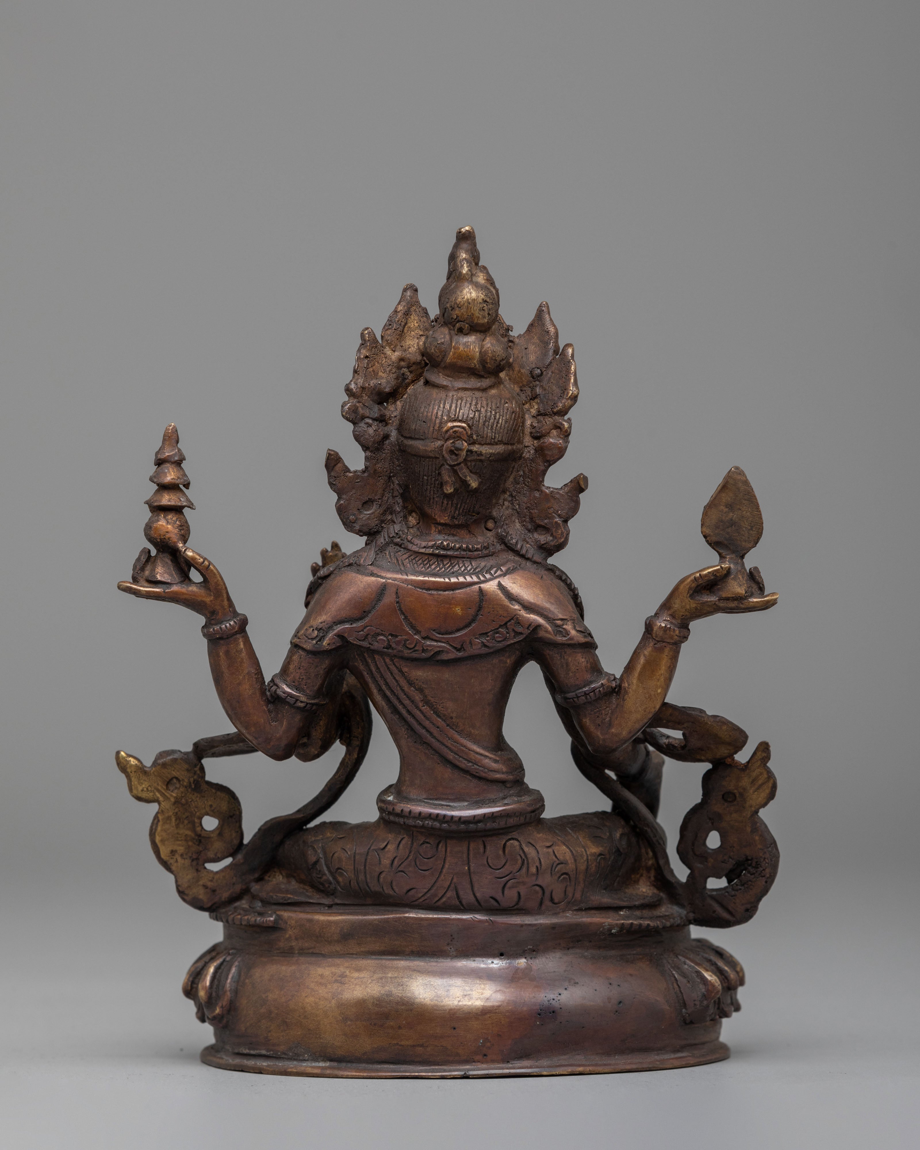 Sacred Wealth Deity Laxmi Statue | Traditional Hindu Artwork for Abundance