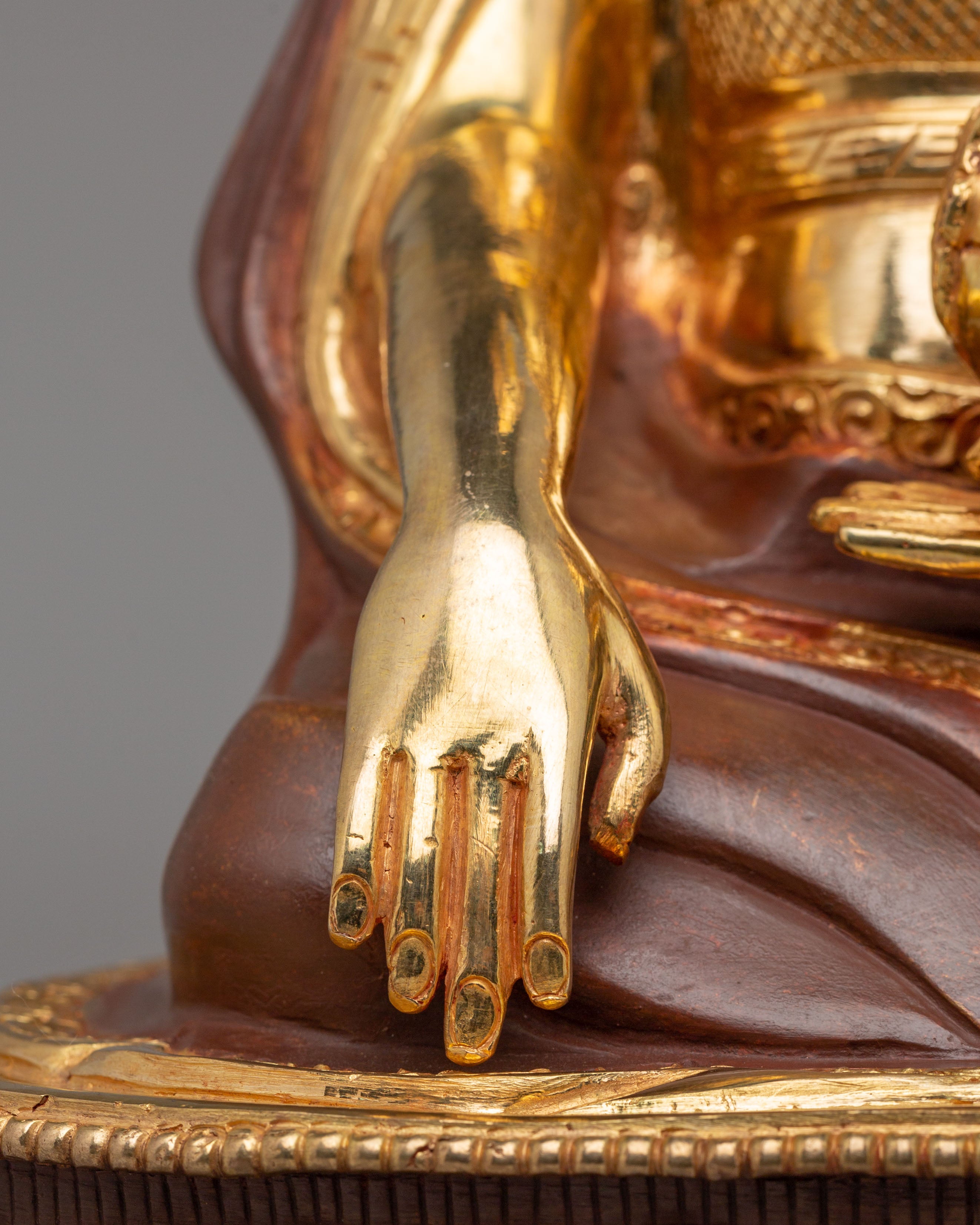 Vajrayana Guru Shapdum Statue | Handcrafted Tibetan Buddhist Master Figure