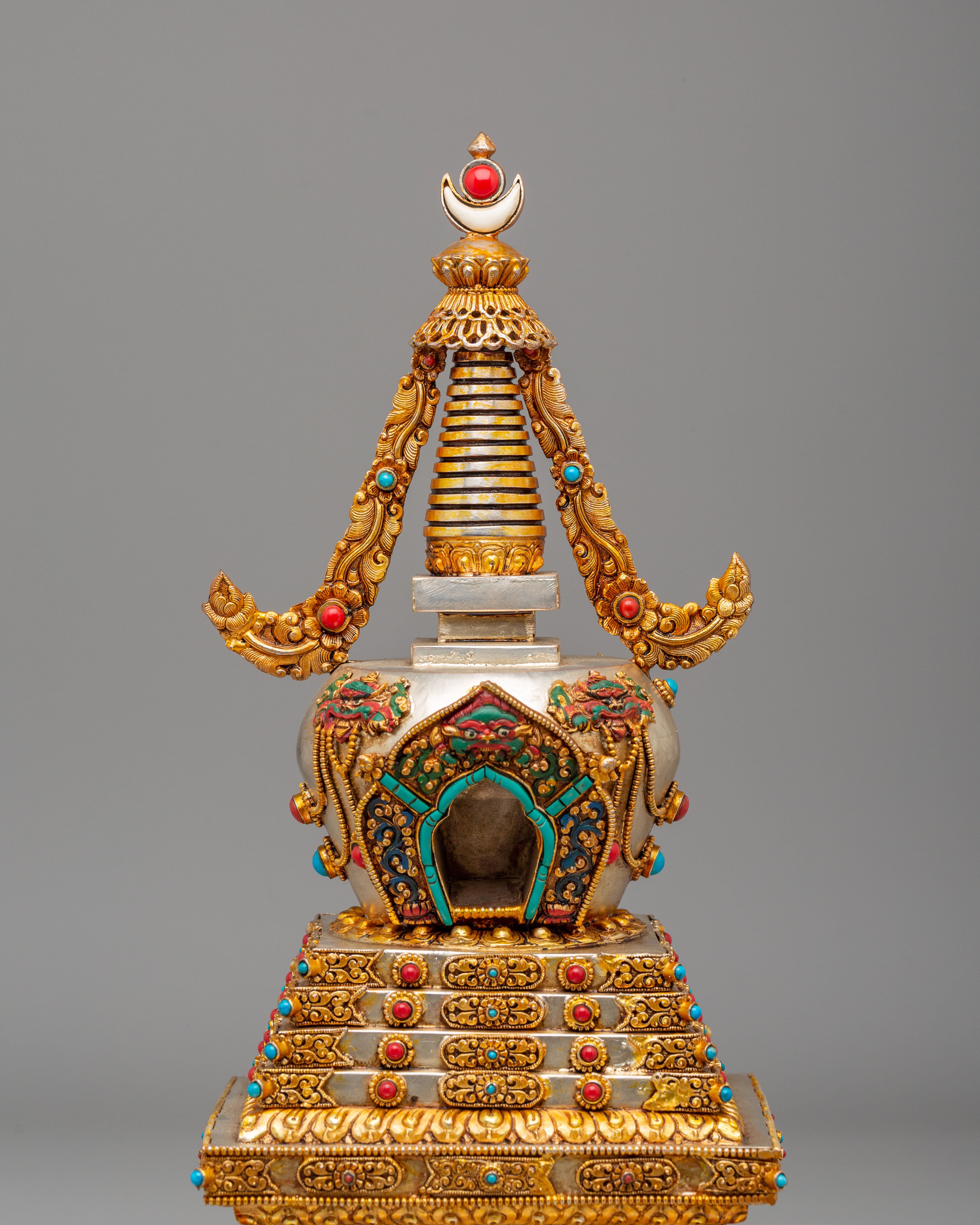 Handcrafted Enlightenment Chorten | Spiritual Stupa for Meditation