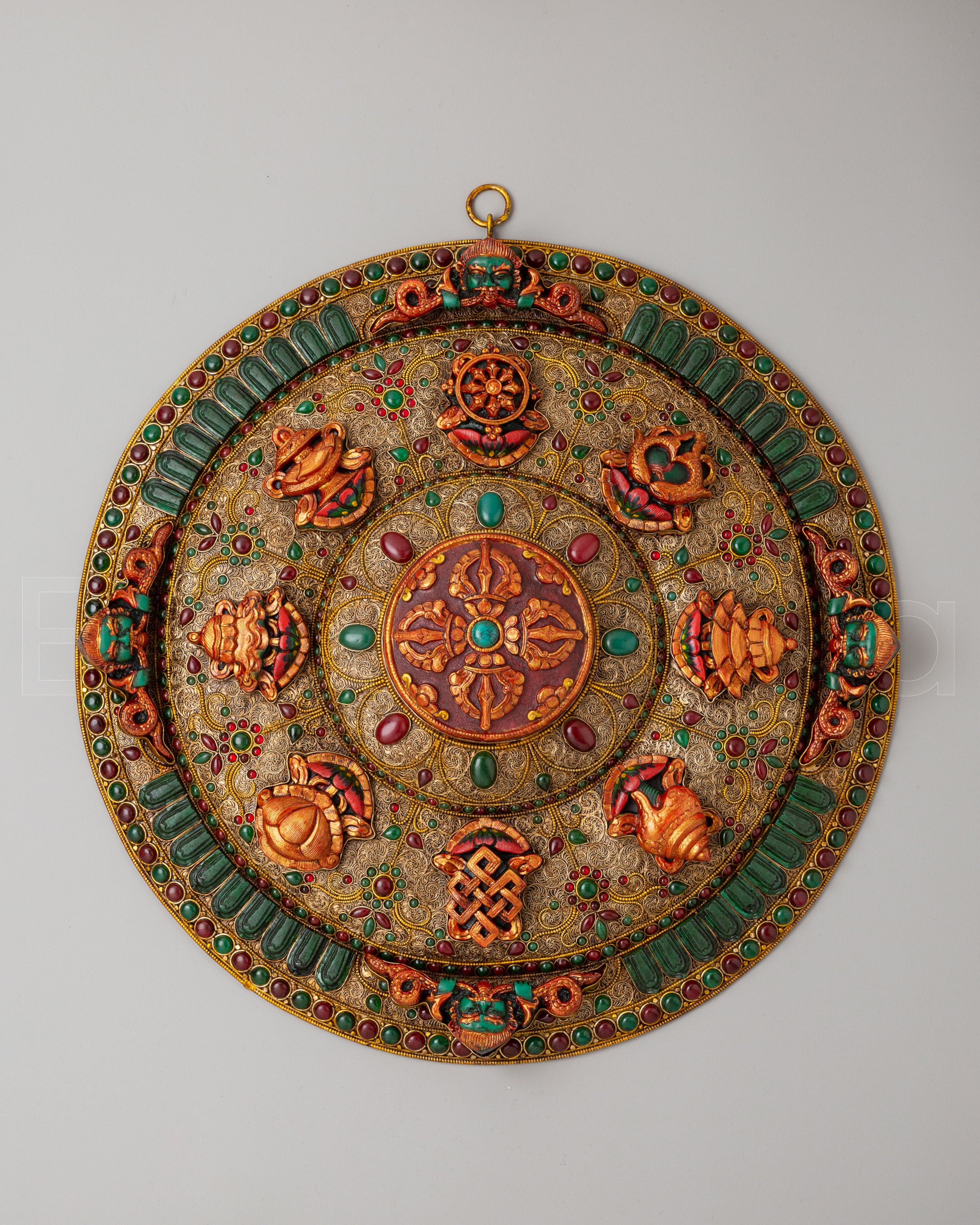 Sacred Auspicious Symbol Wall Hanging 