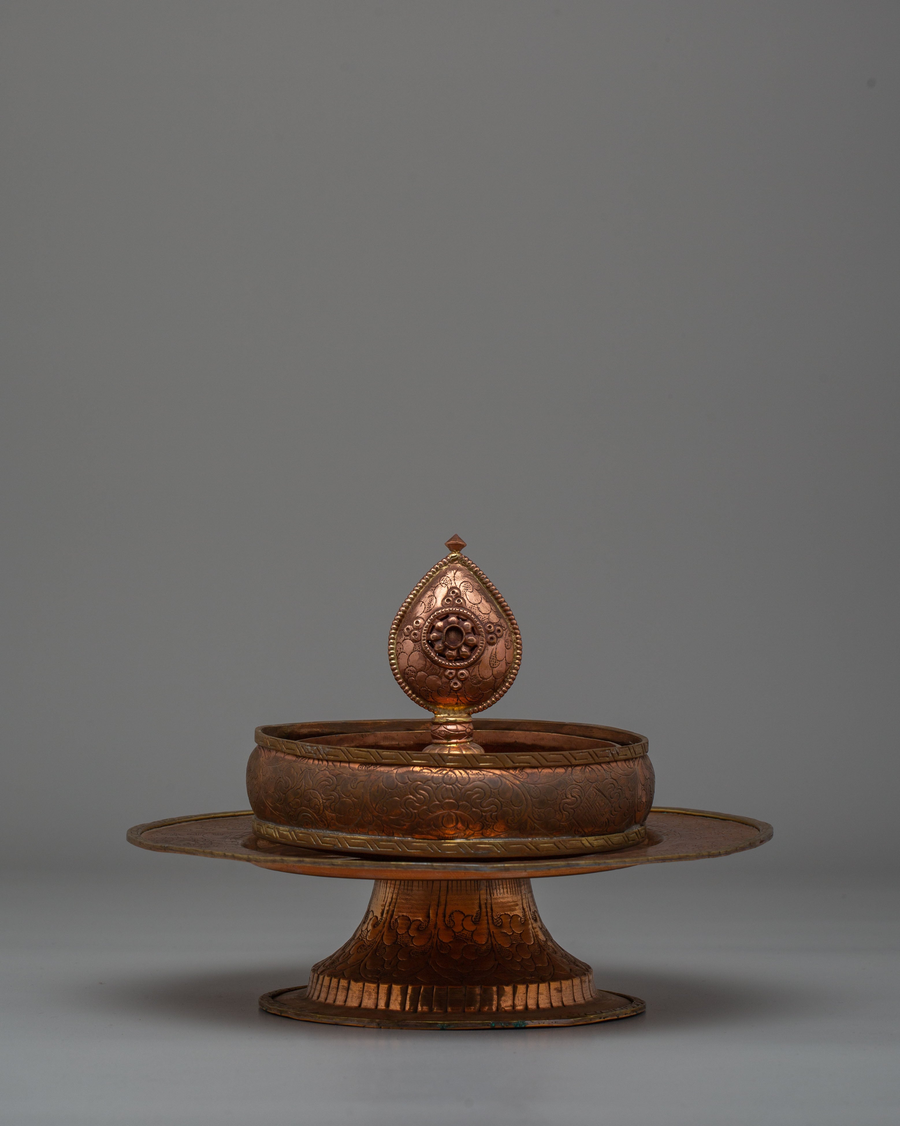 Tibetan Mandala Offering Ritual Set | Sacred Spiritual Decor for Meditation