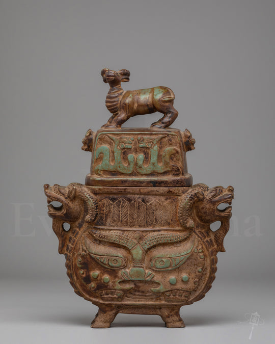 Decorative Jewellery Box | Traditional Himalayan Stone Carving