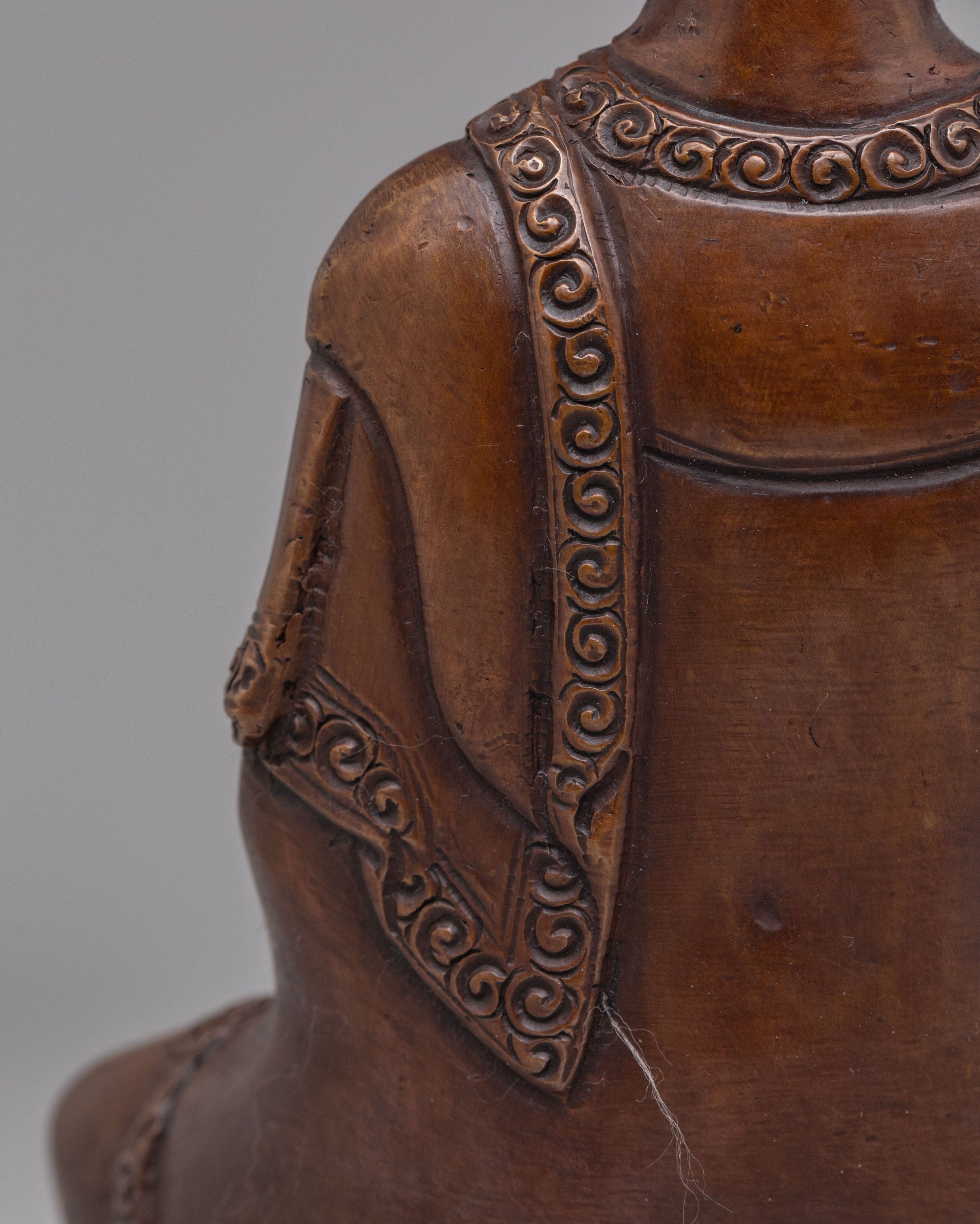 Shakyamuni Buddha Statue for Enlightenment | Oxidized Copper Buddha Figure