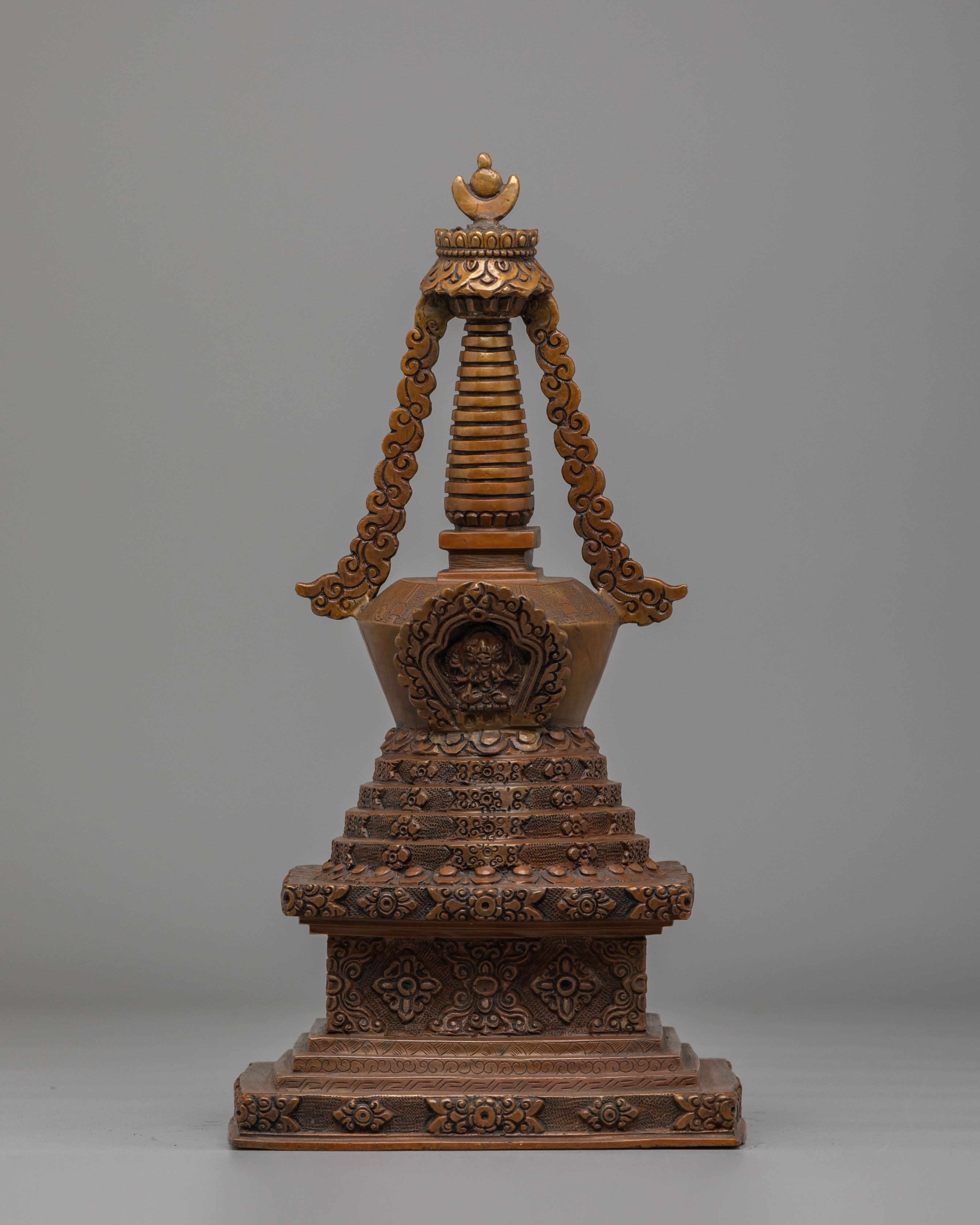 Handcrafted Stupa Set | Traditional Tibetan Ritual Stupas for Meditation