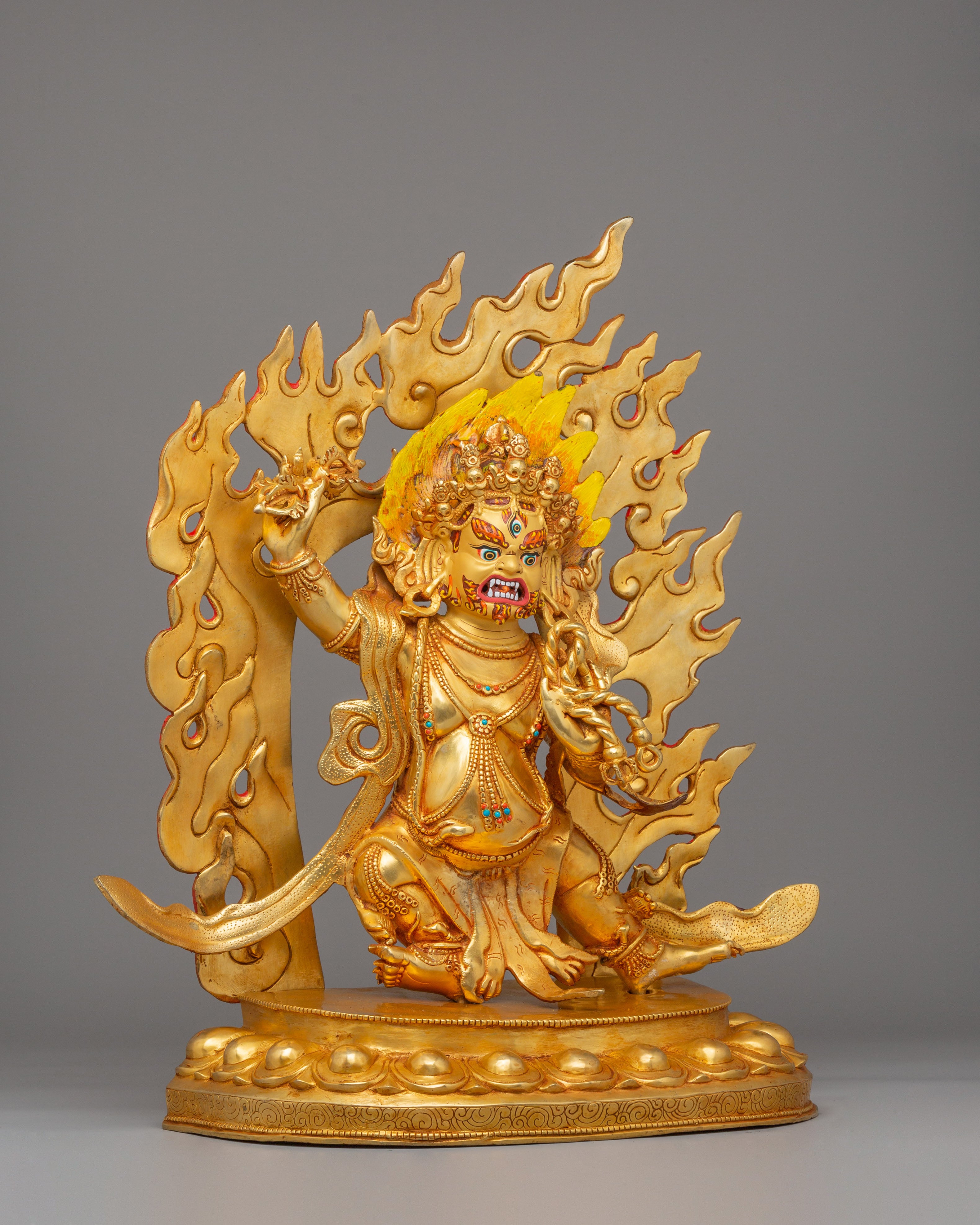 Vajrapani Buddhist Protector Deity Statue | Buddhist Altar Statue