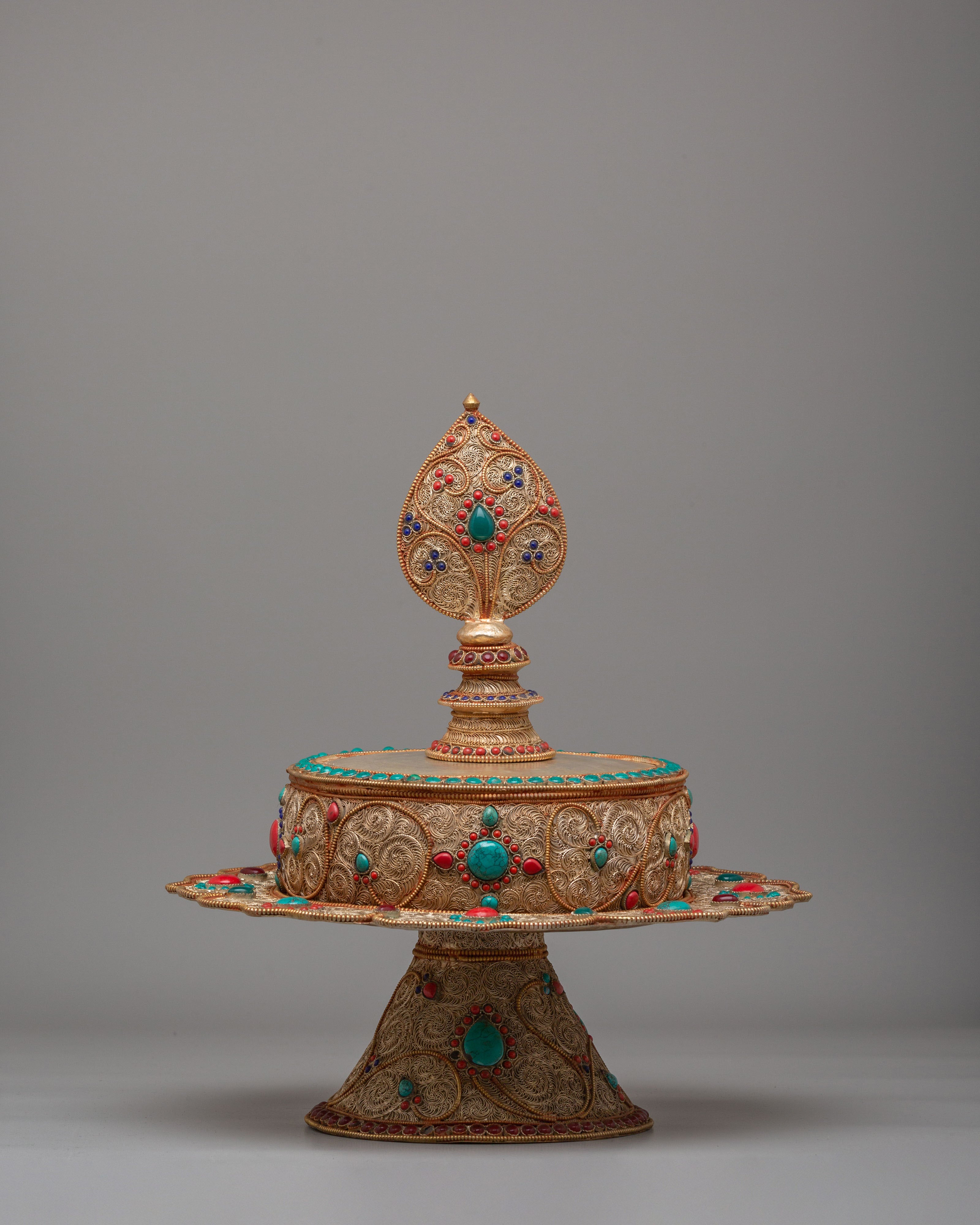 Buddhist Sacred Mandala Offering | Spiritual Decor for Meditation and Altar