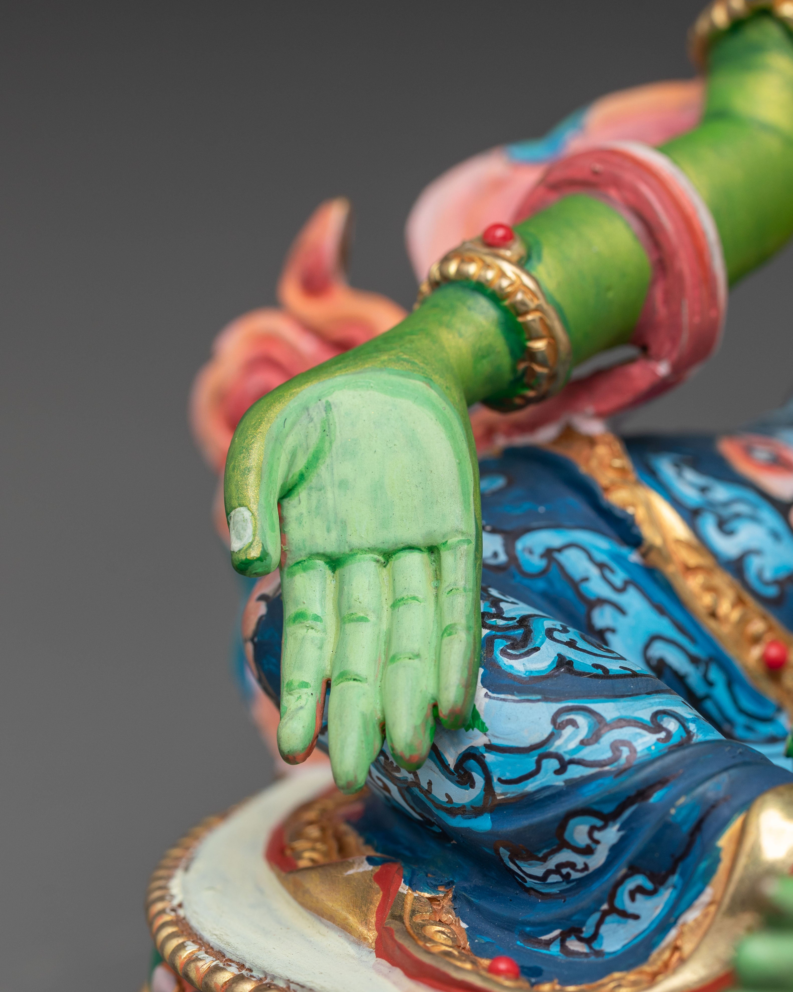 Himalayan Green Tara Deity Statue | Tibetan Goddess