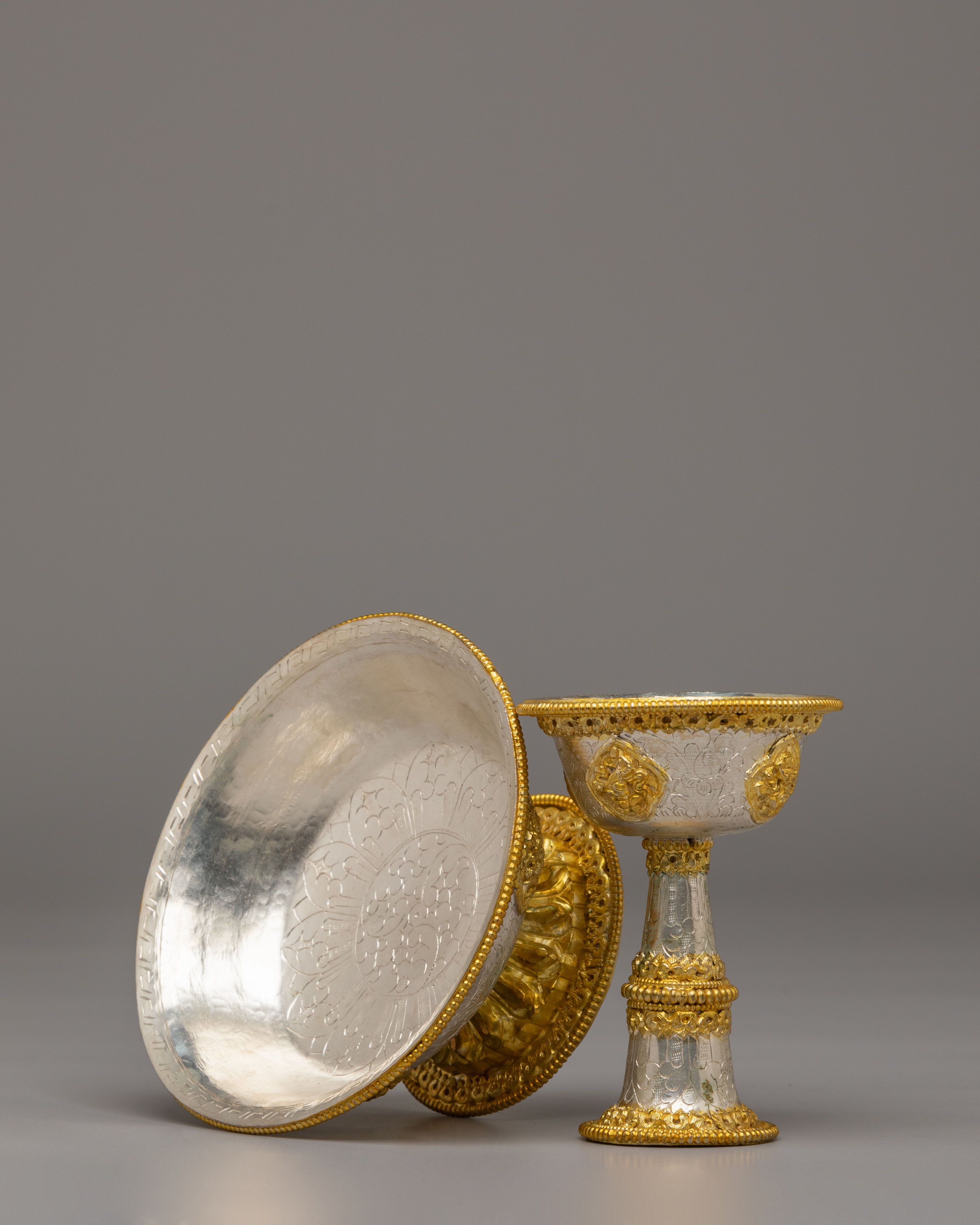 Tibetan Buddhist Serkyem Offering Set | Altar & Ritual Decor