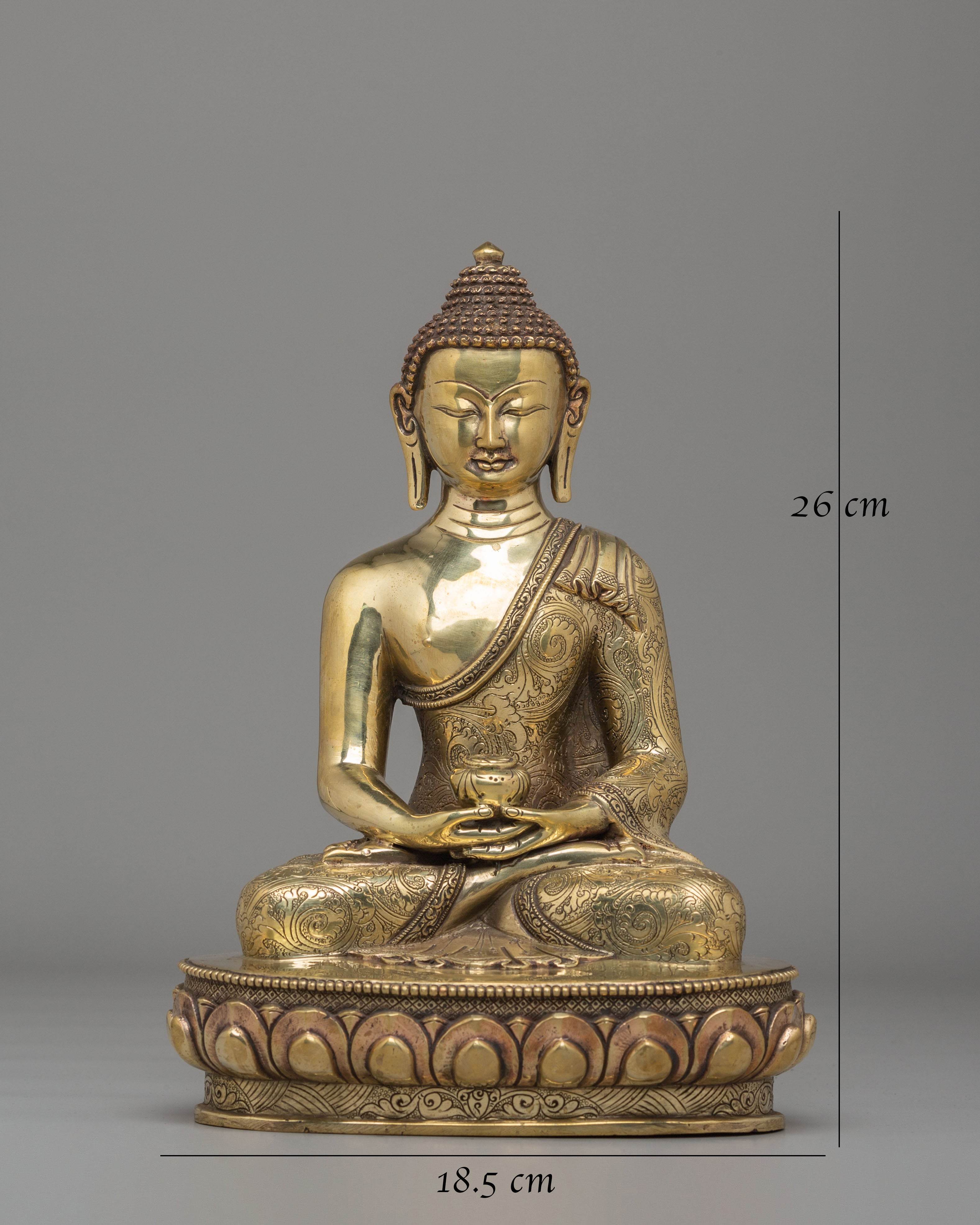 Sacred Shakyamuni Buddha Figurine | Traditional Handcrafted Art