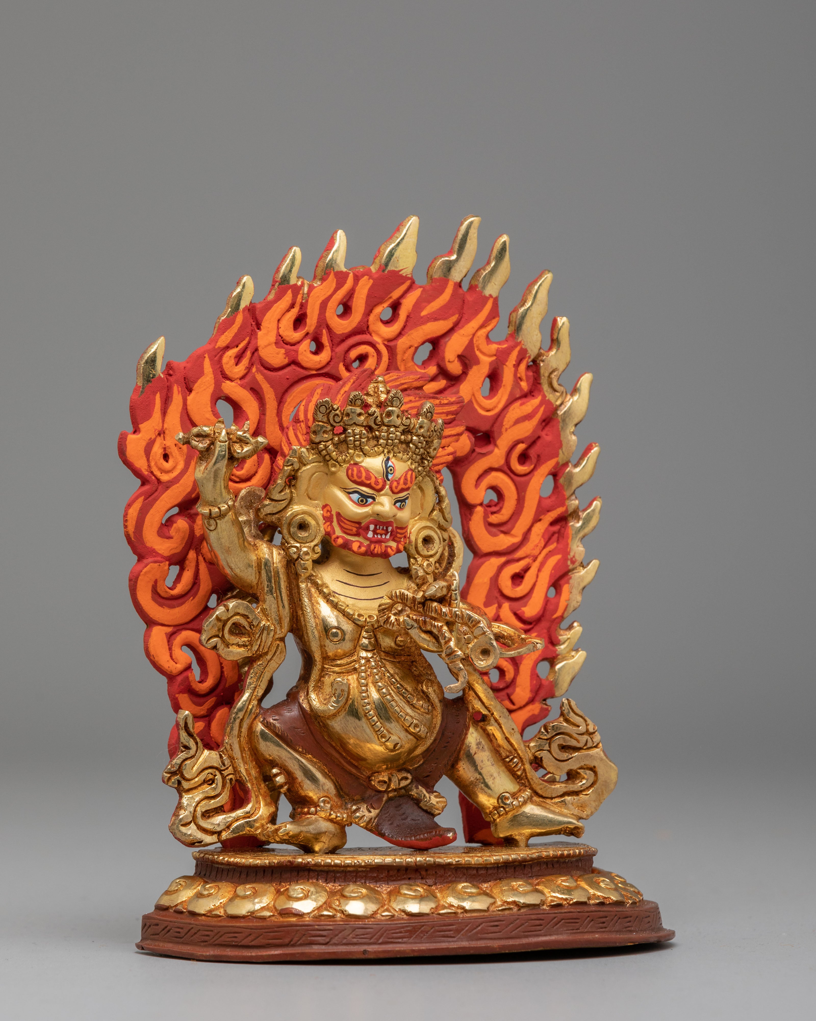 Sacred Vajrapani Spiritual Statue | Handcrafted Tibetan Protector Deity