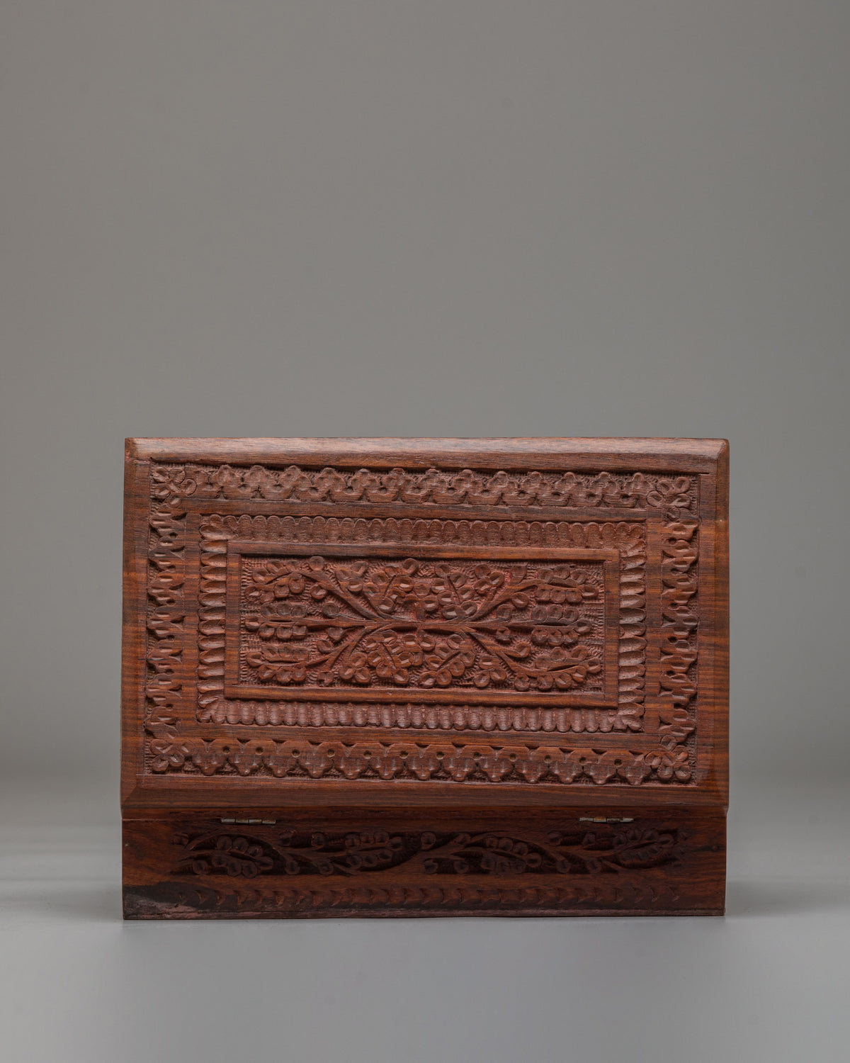 Buddhist Offering Treasure Box | Handcrafted Wooden Sacred Storage Box