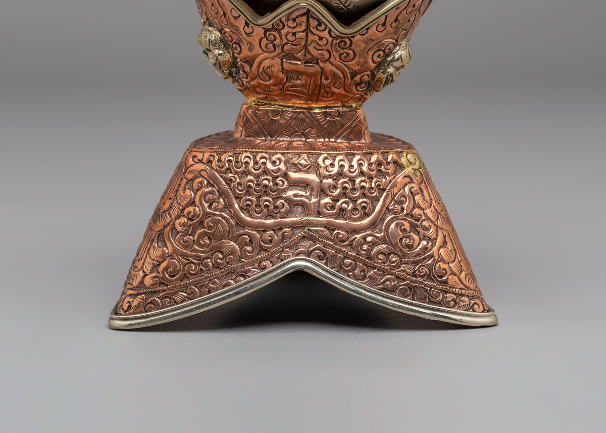 Buddhist Kapala Skull Cup for Ritual Use | Sacred Kapala Skull Cup