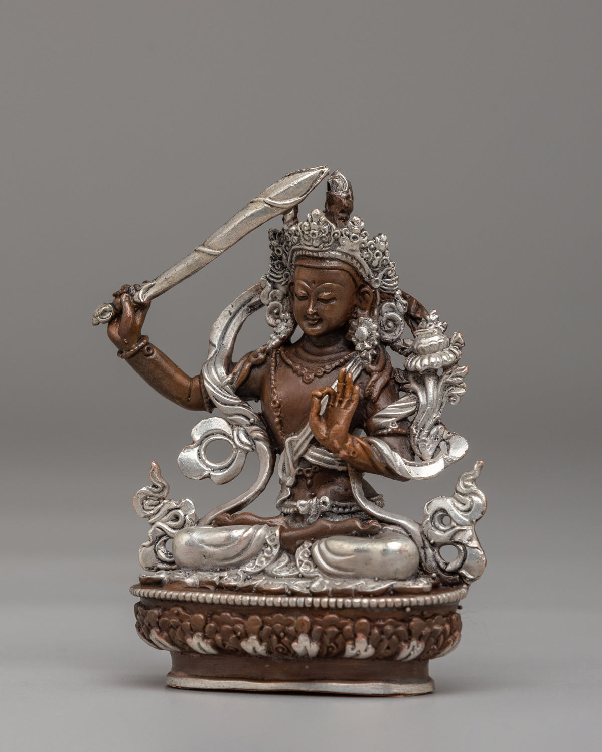 Spiritual Manjushri Deity Statue | Sacred Buddhist Artwork