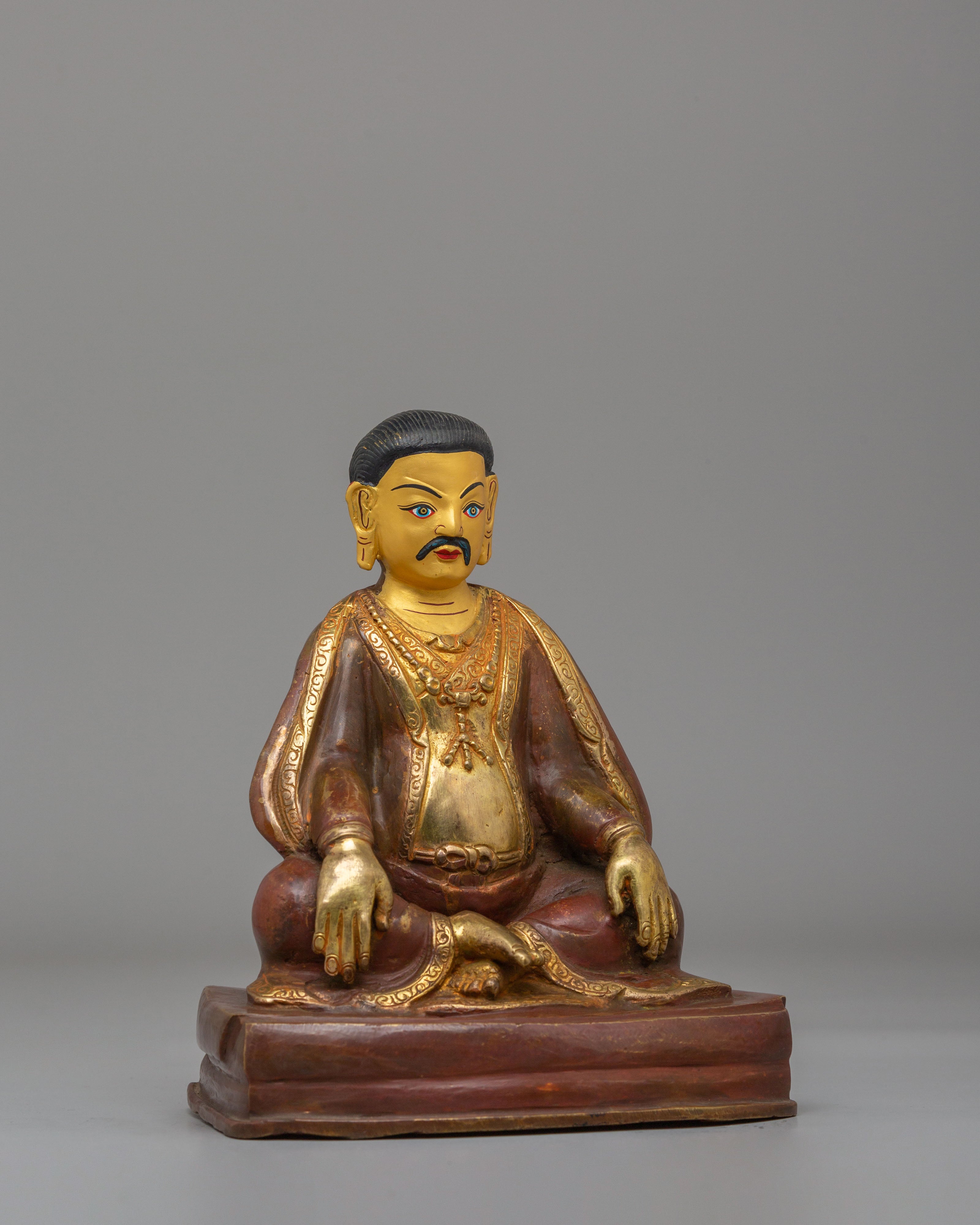 Traditional Buddhist Marpha Sculpture | 24K Gold Plated Copper Sculpture