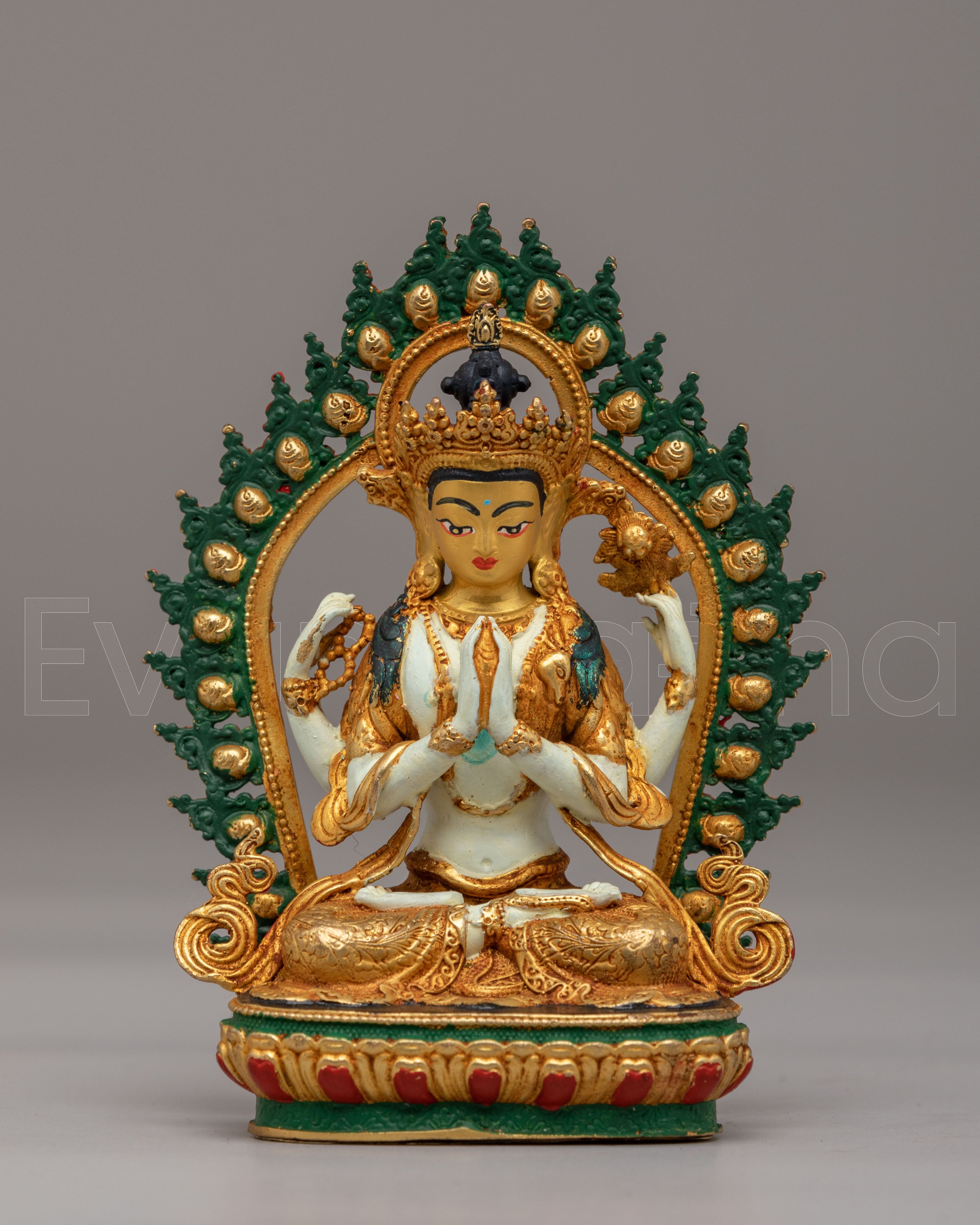 Chenrezig Divine Compassion Statue | Tibetan Bodhisattva Sculpture