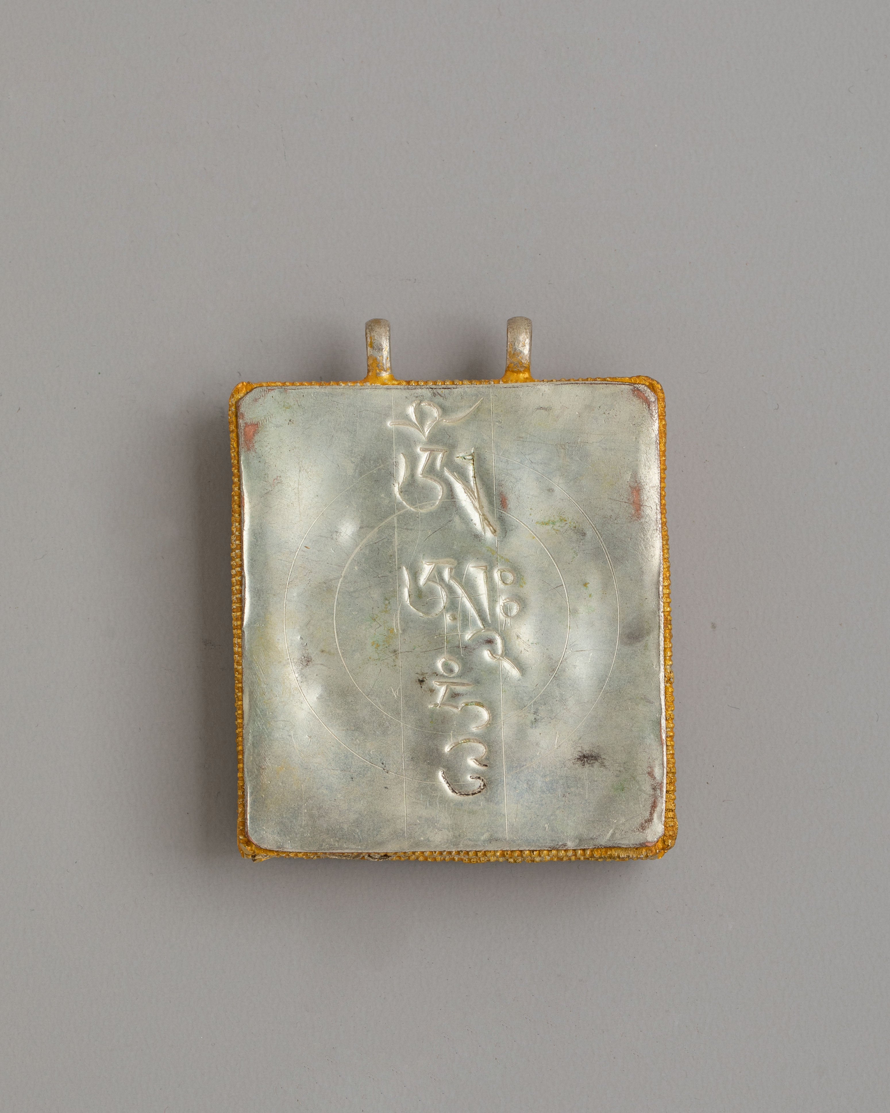 Handmade Guru Rinpoche Locket | Copper Pendant