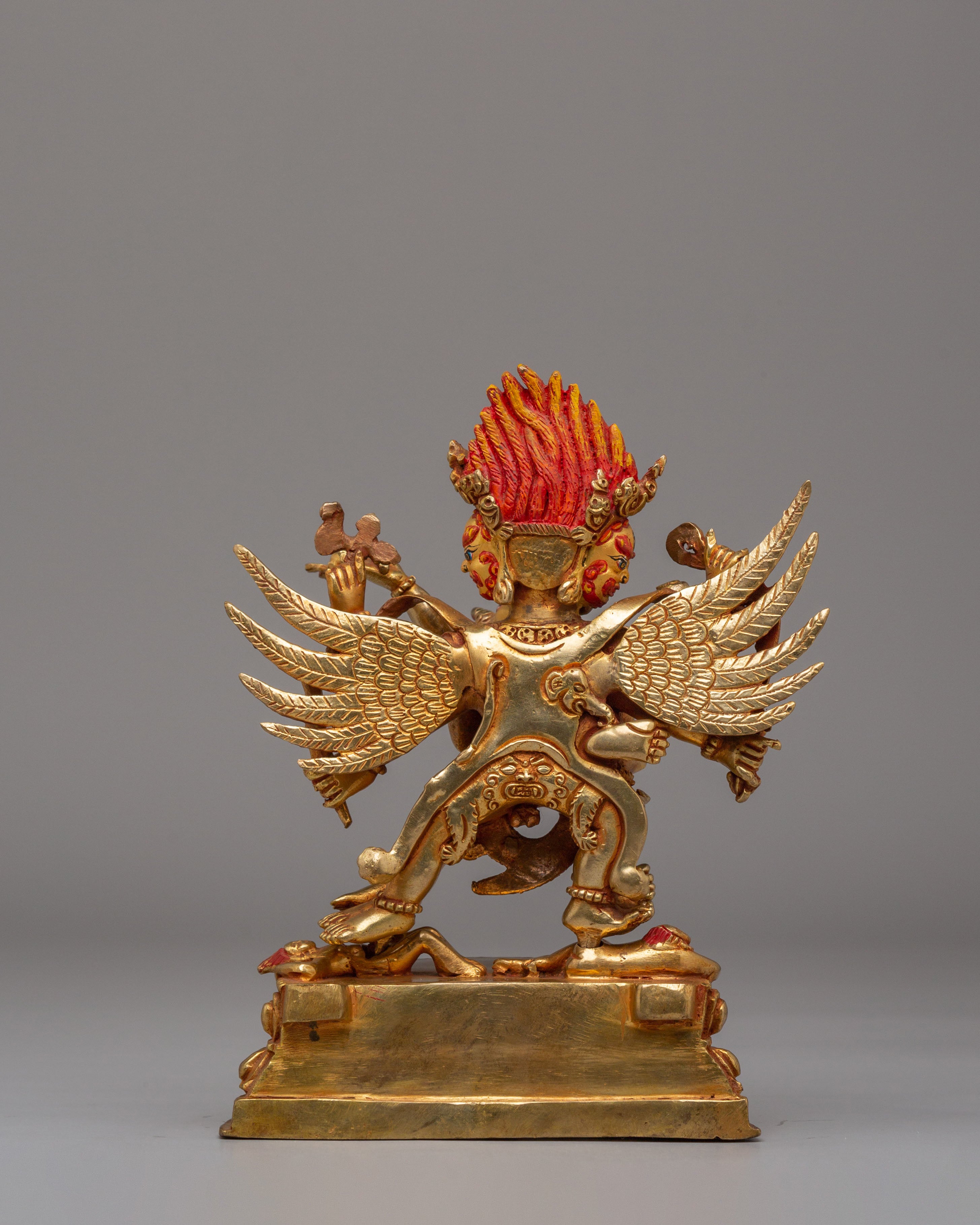 Handcrafted Altar Hayagriva Statue | Wrathful Deity Sculpture for Spiritual Protection