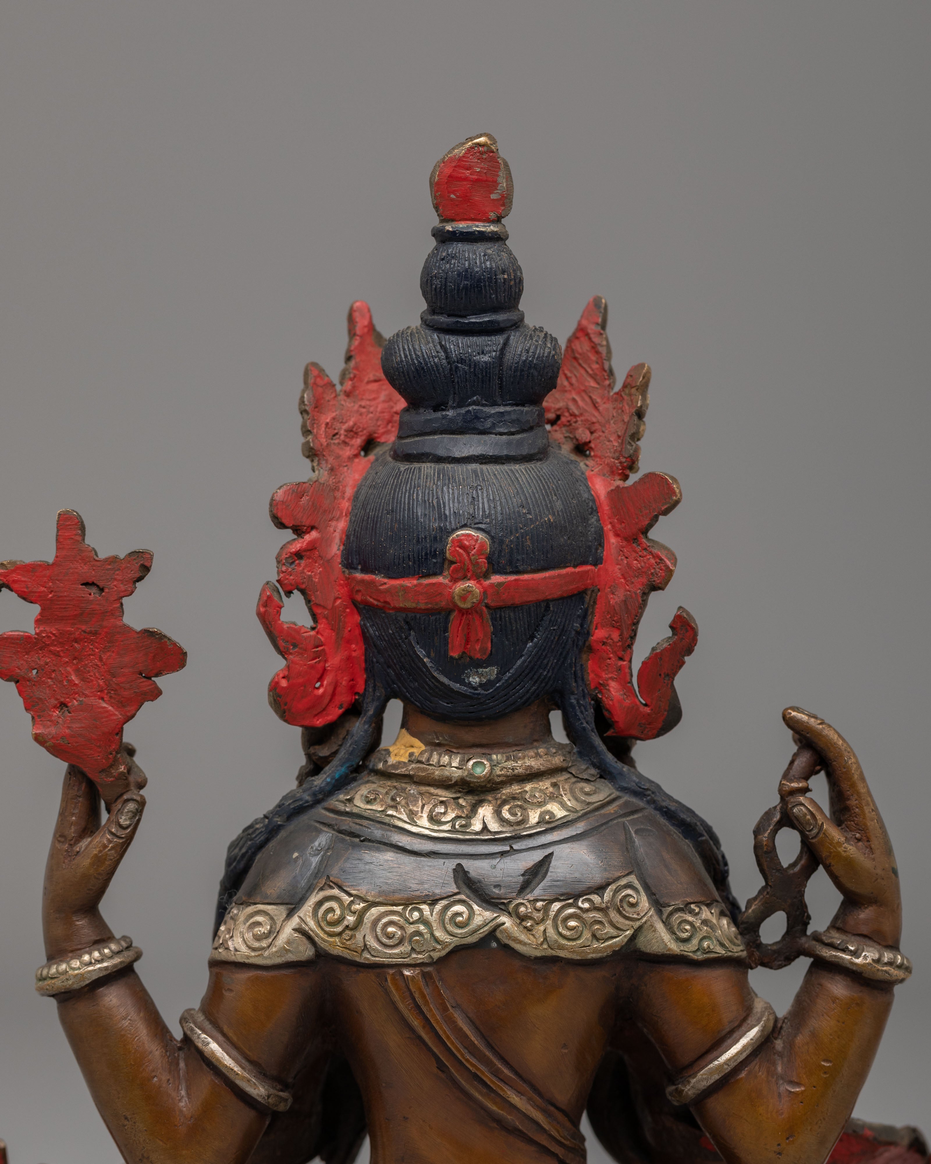 Sacred Tibetan Chenrezig Compassion Statue | Buddhist Compassion Bodhisattva