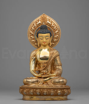 Amitabha Buddha Handcrafted Copper Statue